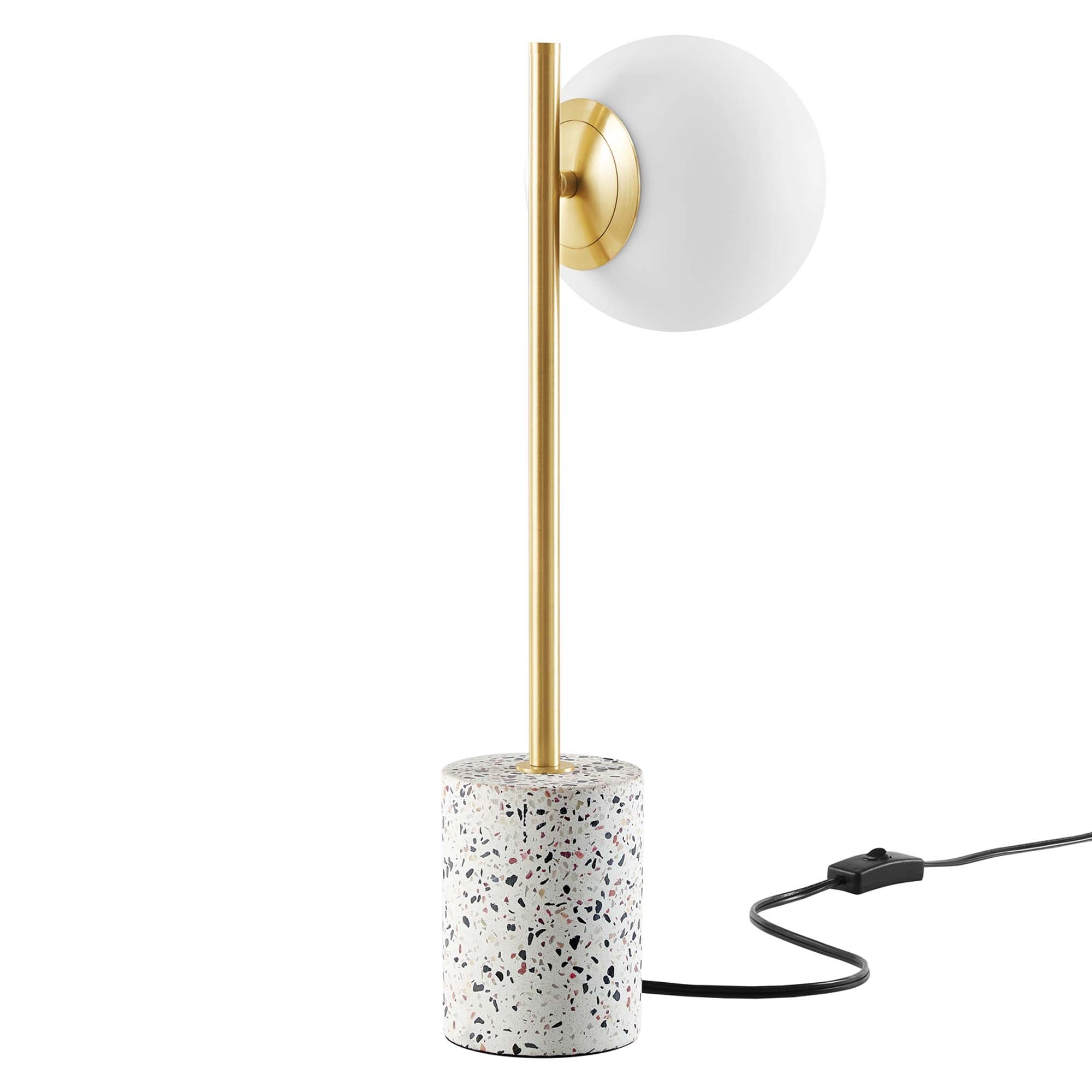 Logic Terrazzo Table Lamp in White