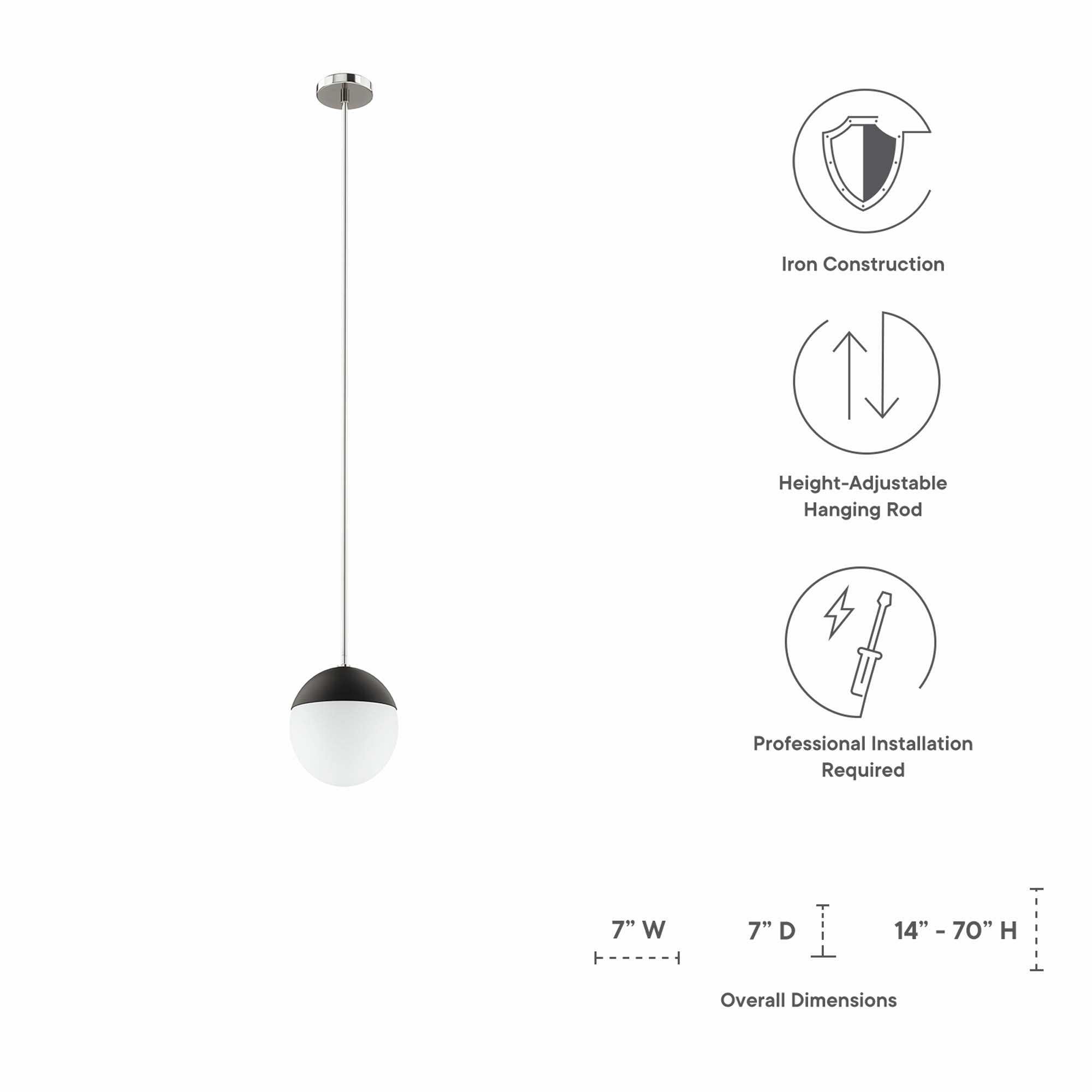 Suspension Stellar à 1 lampe