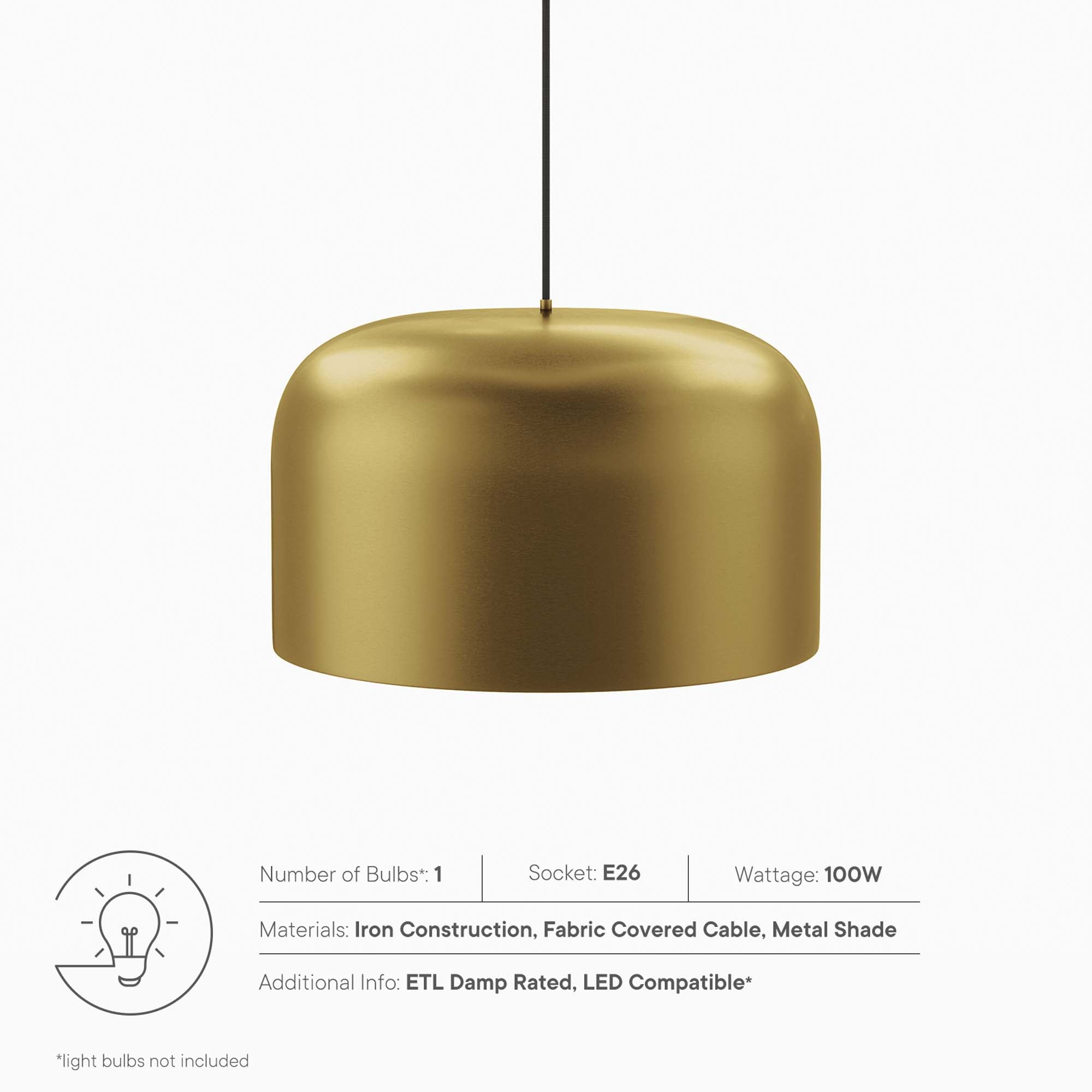 Avenue 1-Light Pendant Light