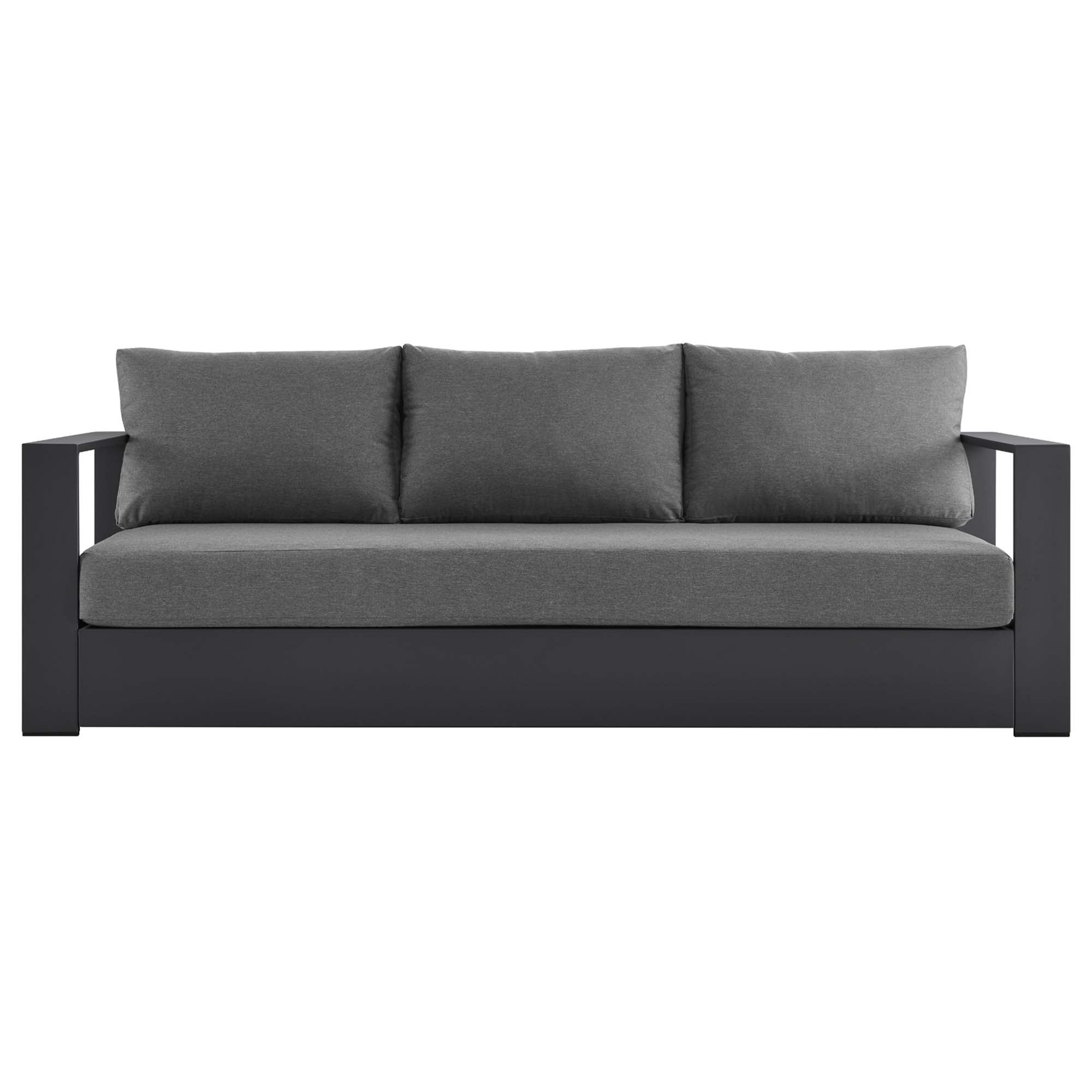 Tahoe Outdoor Patio Powder-Coated Aluminum Sofa