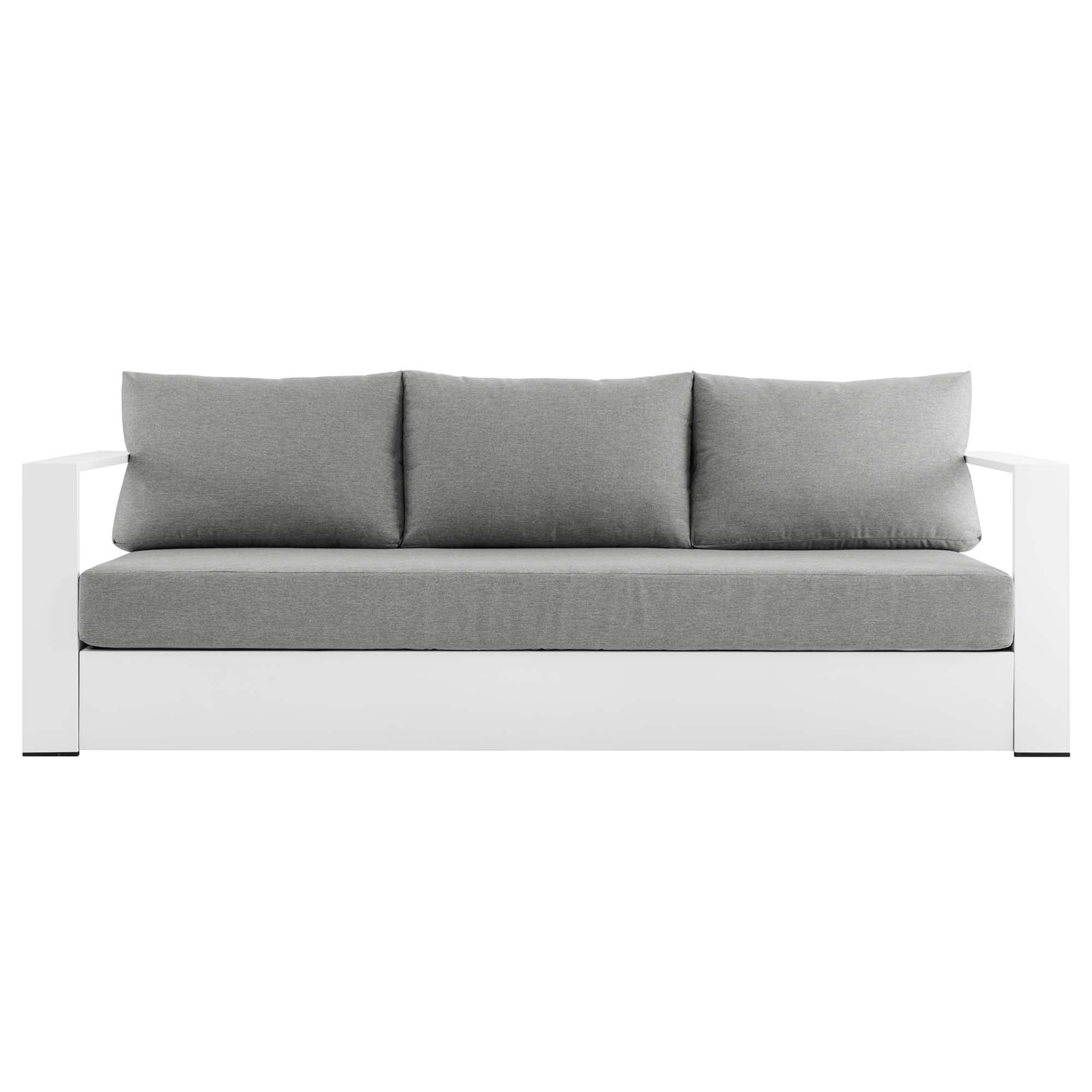 Tahoe Outdoor Patio Powder-Coated Aluminum Sofa