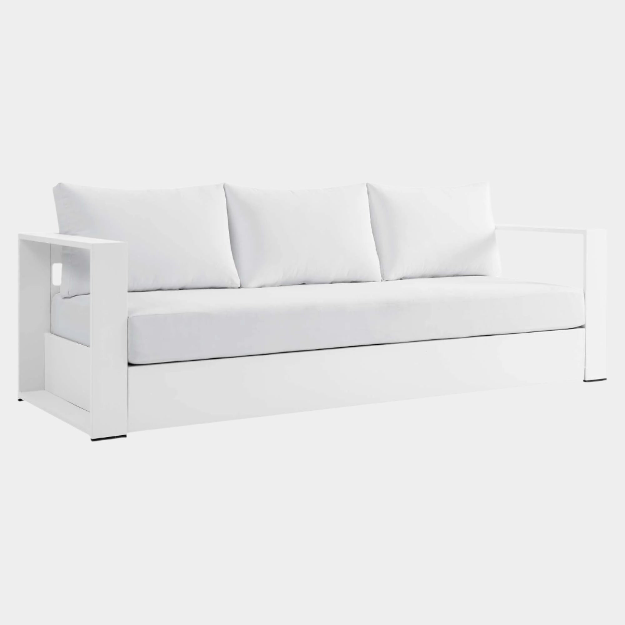 Tahoe Outdoor Patio Powder-Coated Aluminum Sofa