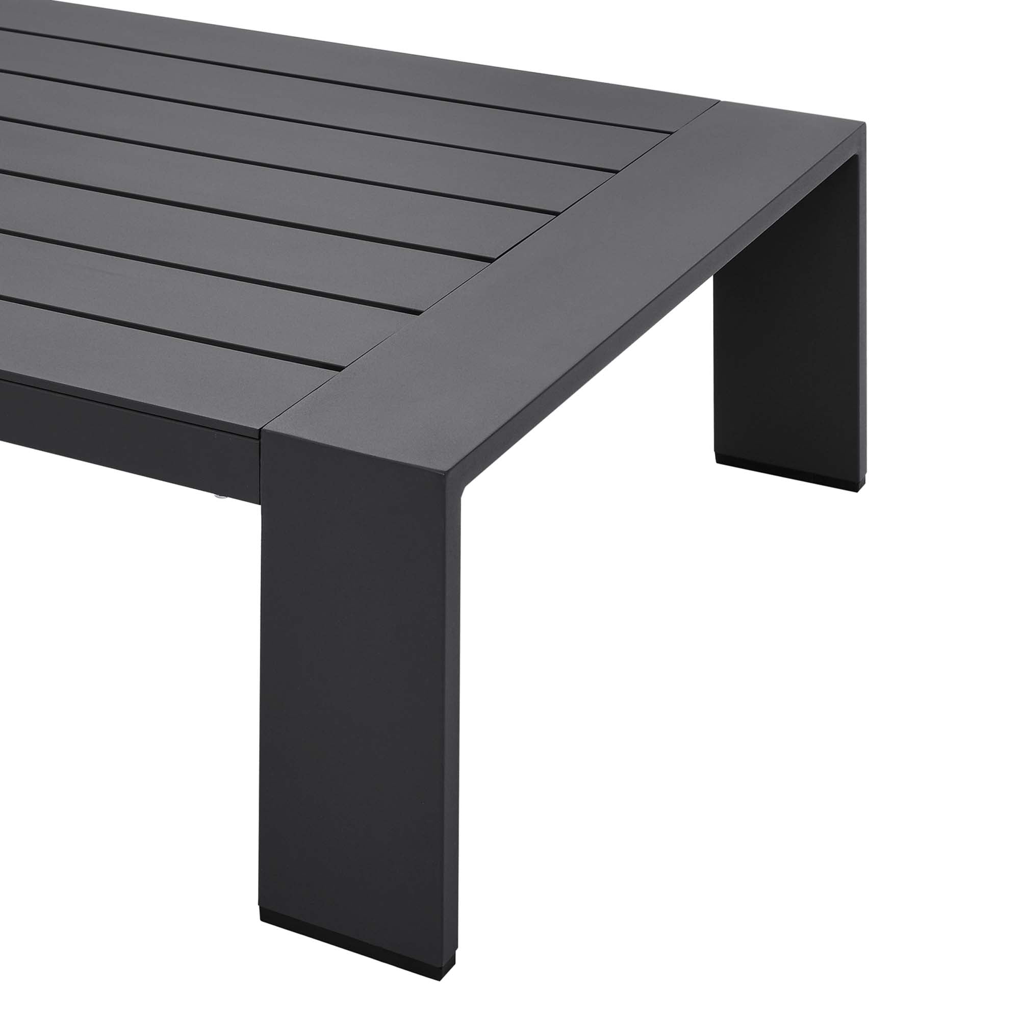 Table basse d'extérieur Tahoe en aluminium avec revêtement en poudre 