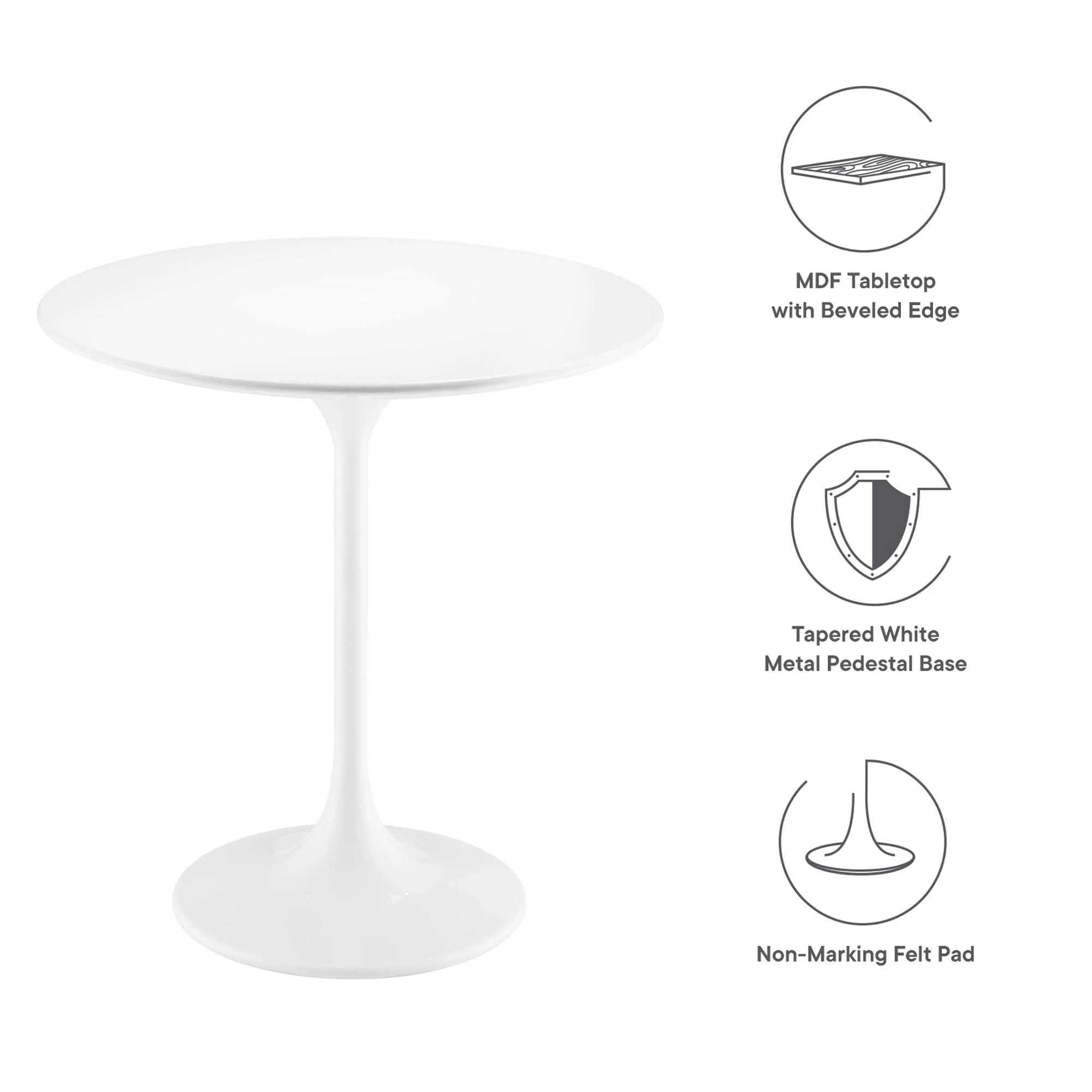 Lippa Round Wood Side Table
