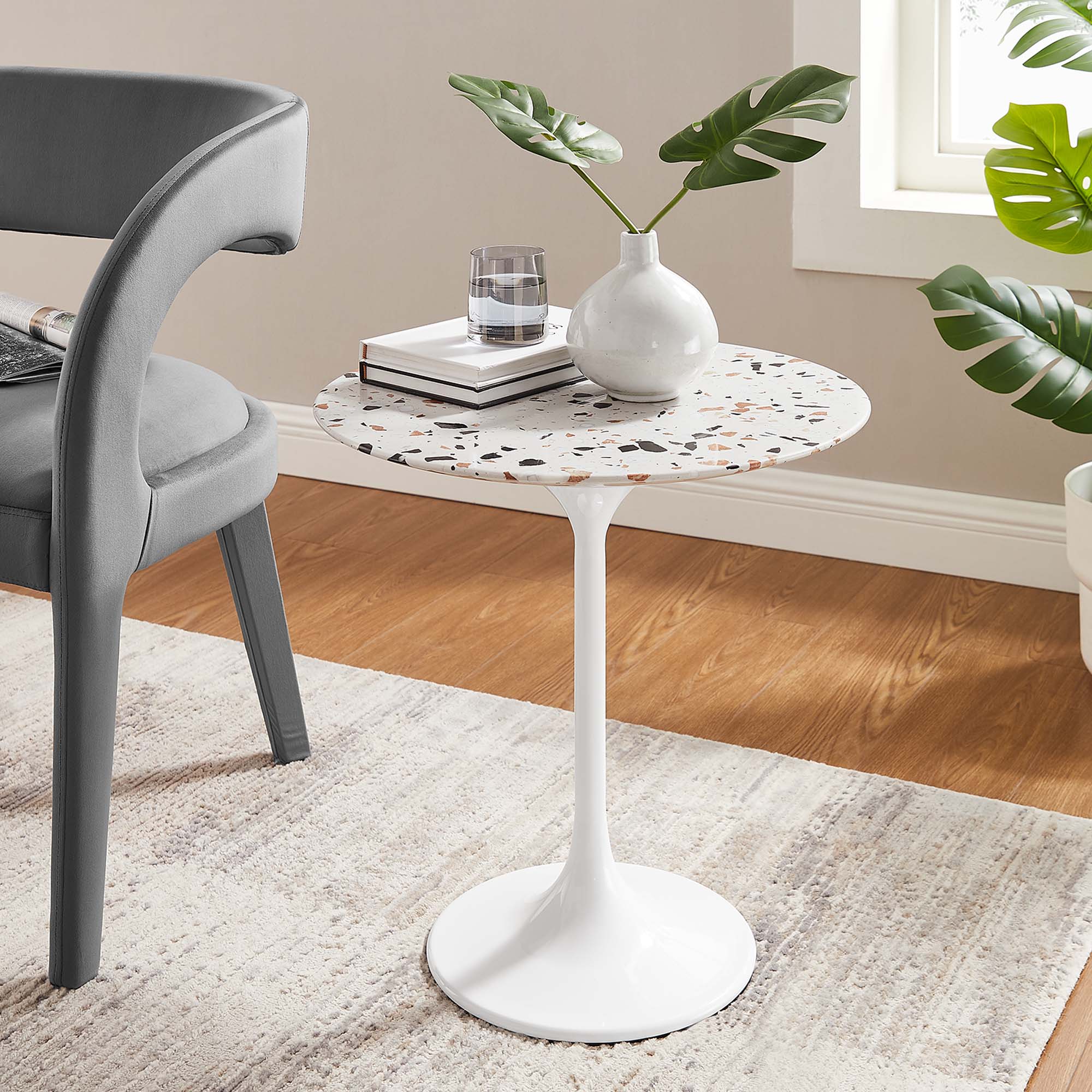 Lippa Round Terrazzo Side Table