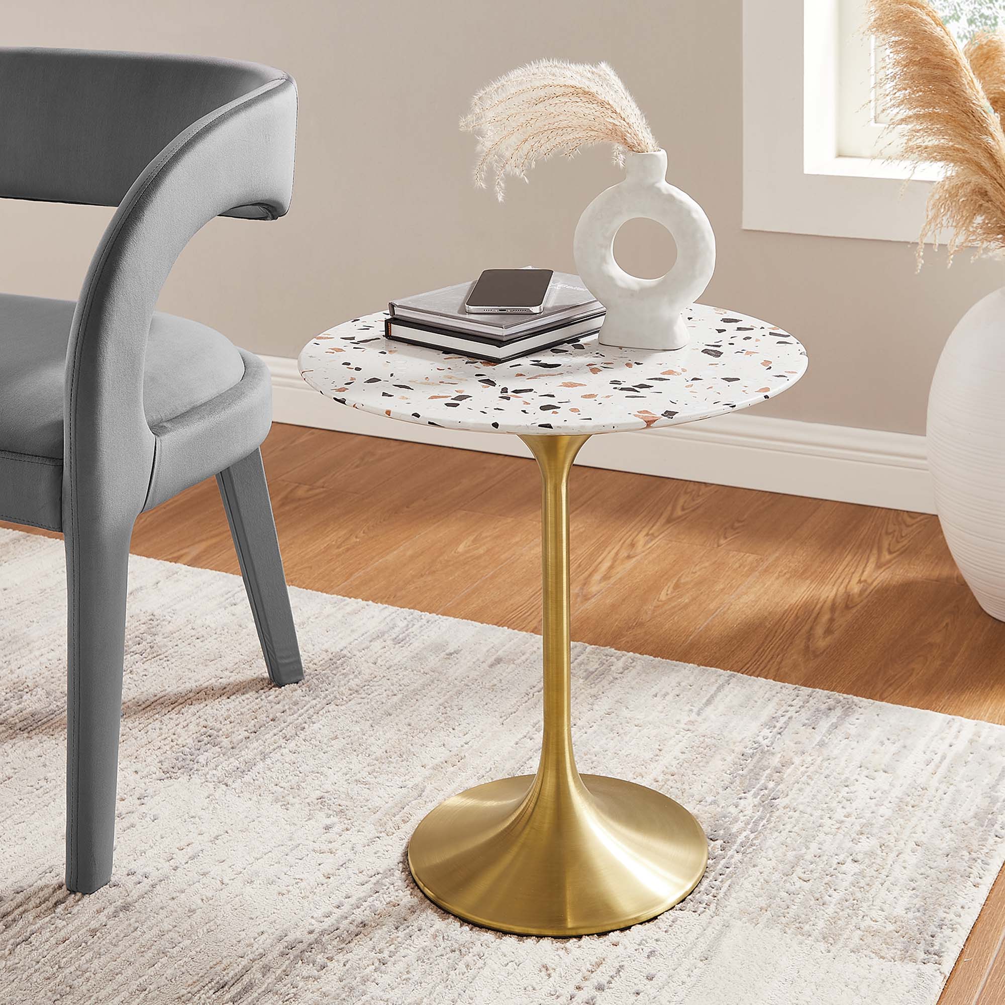 Lippa Round Terrazzo Side Table