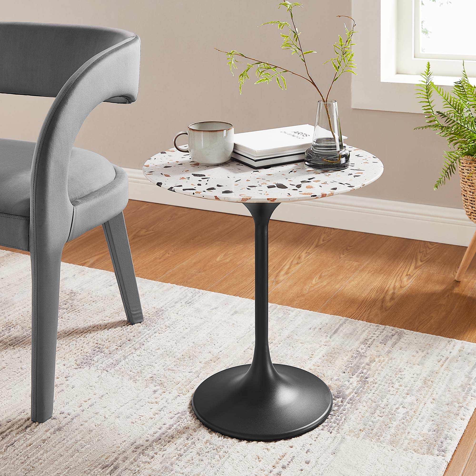 Lippa Round Terrazzo Side Table
