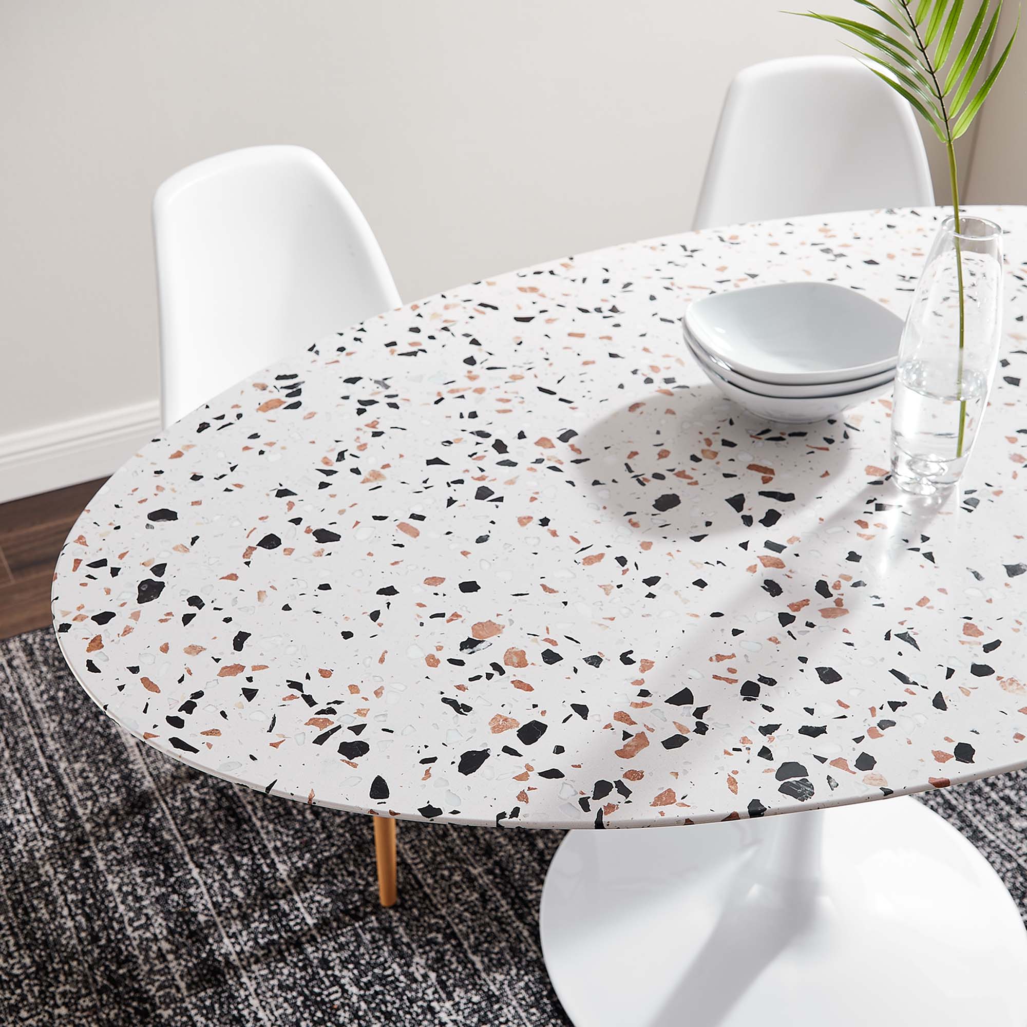 Lippa Oval Terrazzo Dining Table