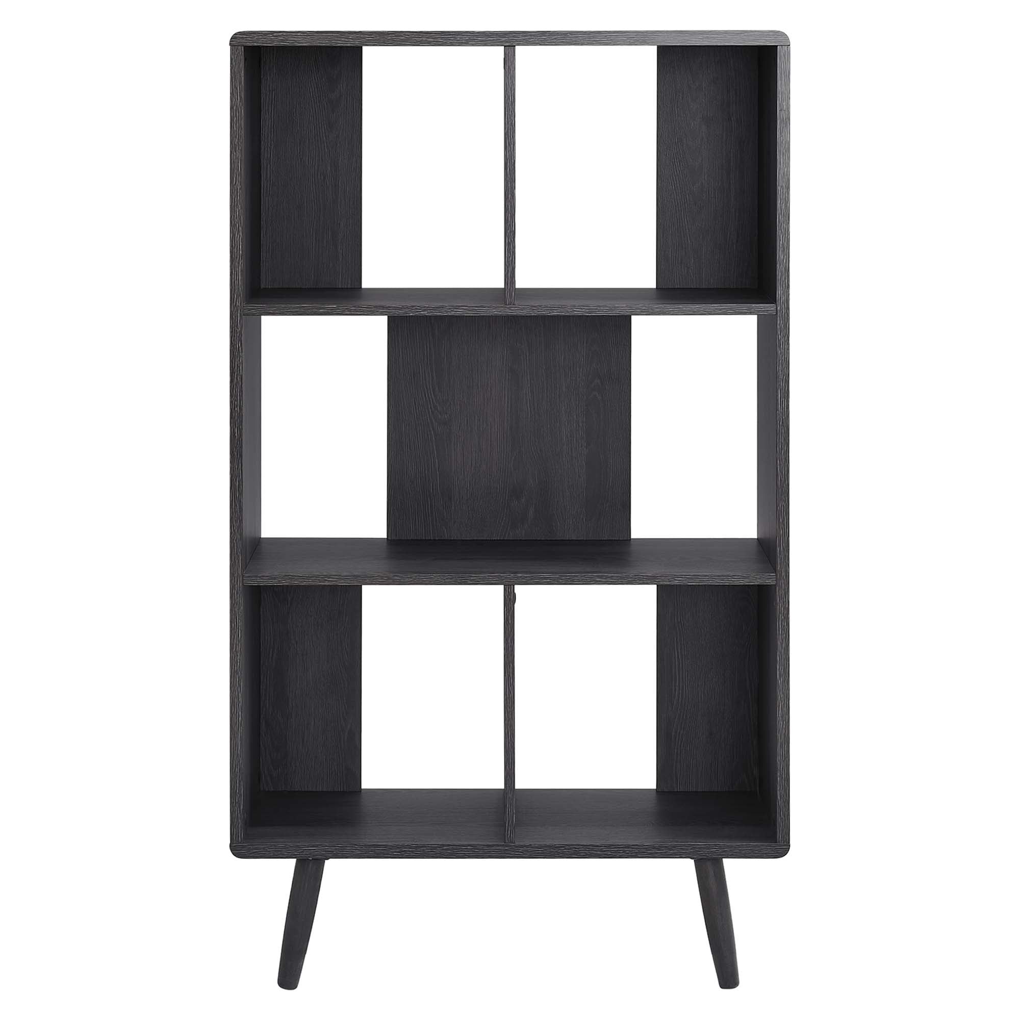 Transmit 5 Shelf Wood Grain Bookcase