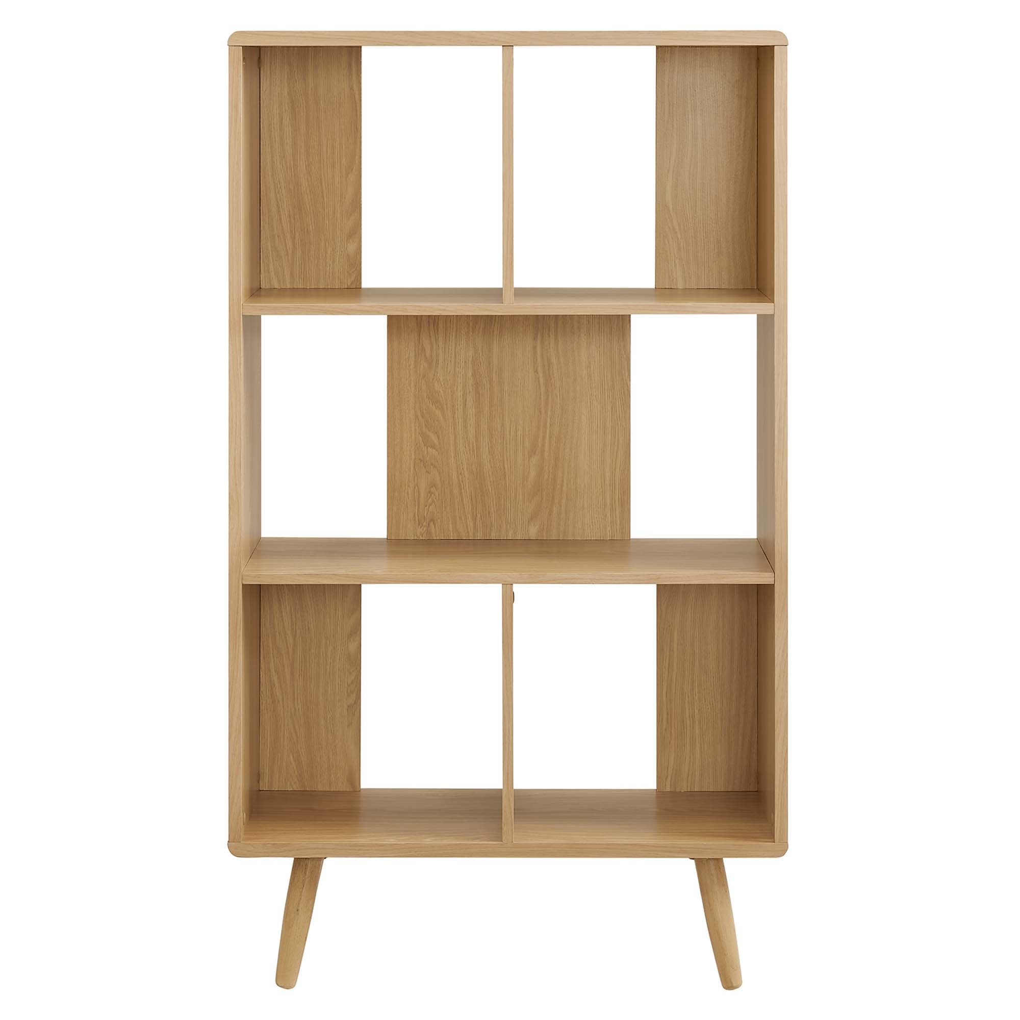 Transmit 5 Shelf Wood Grain Bookcase