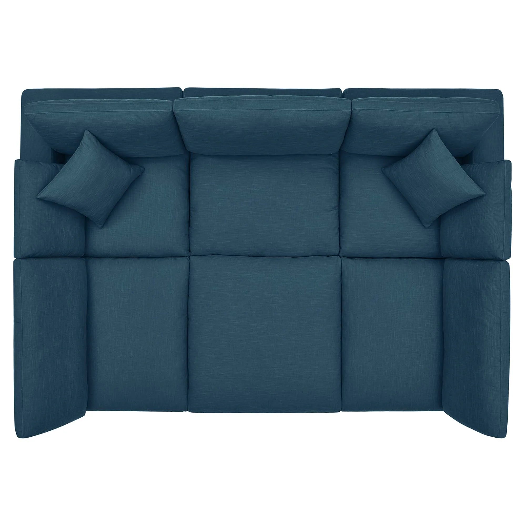 Chaise sans accoudoirs rembourrée en duvet Commix