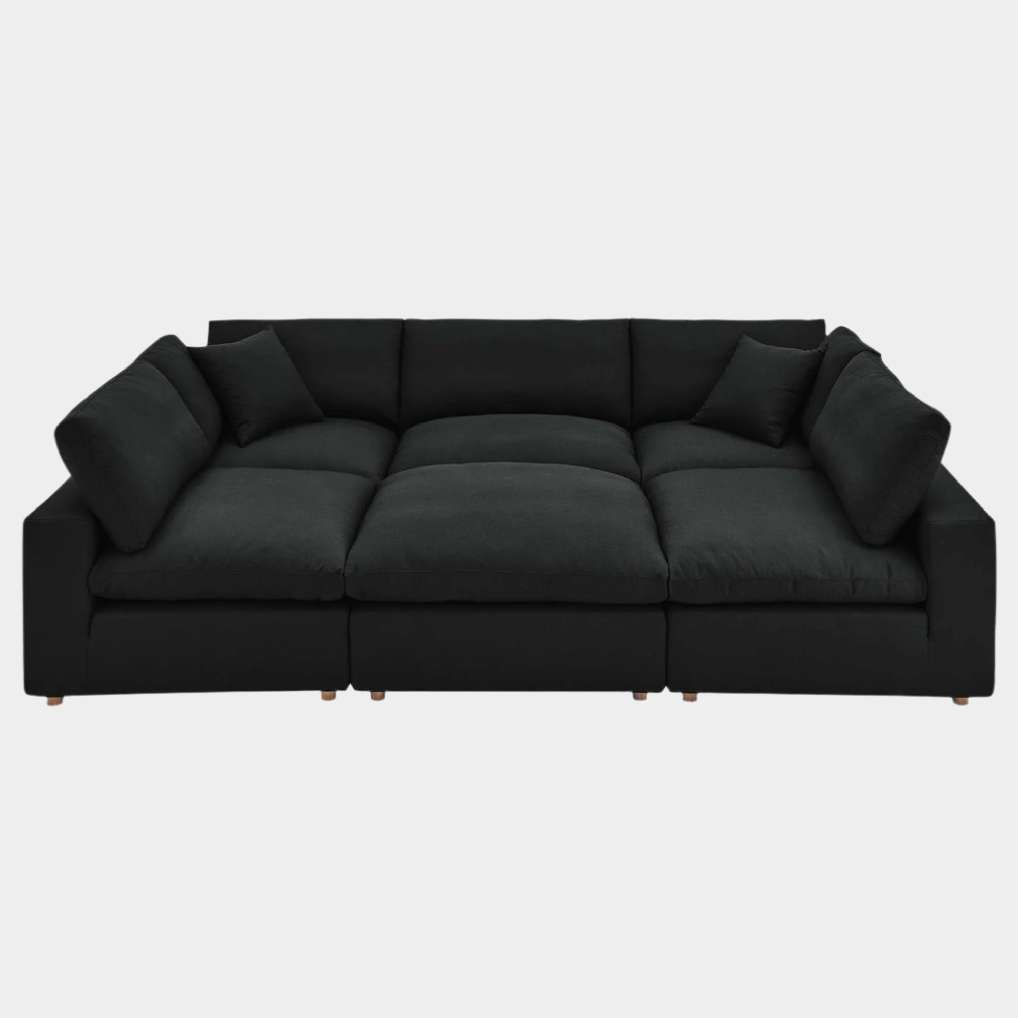 Commix 6-Piece Down Filled Overstuffed Sectional Sofa