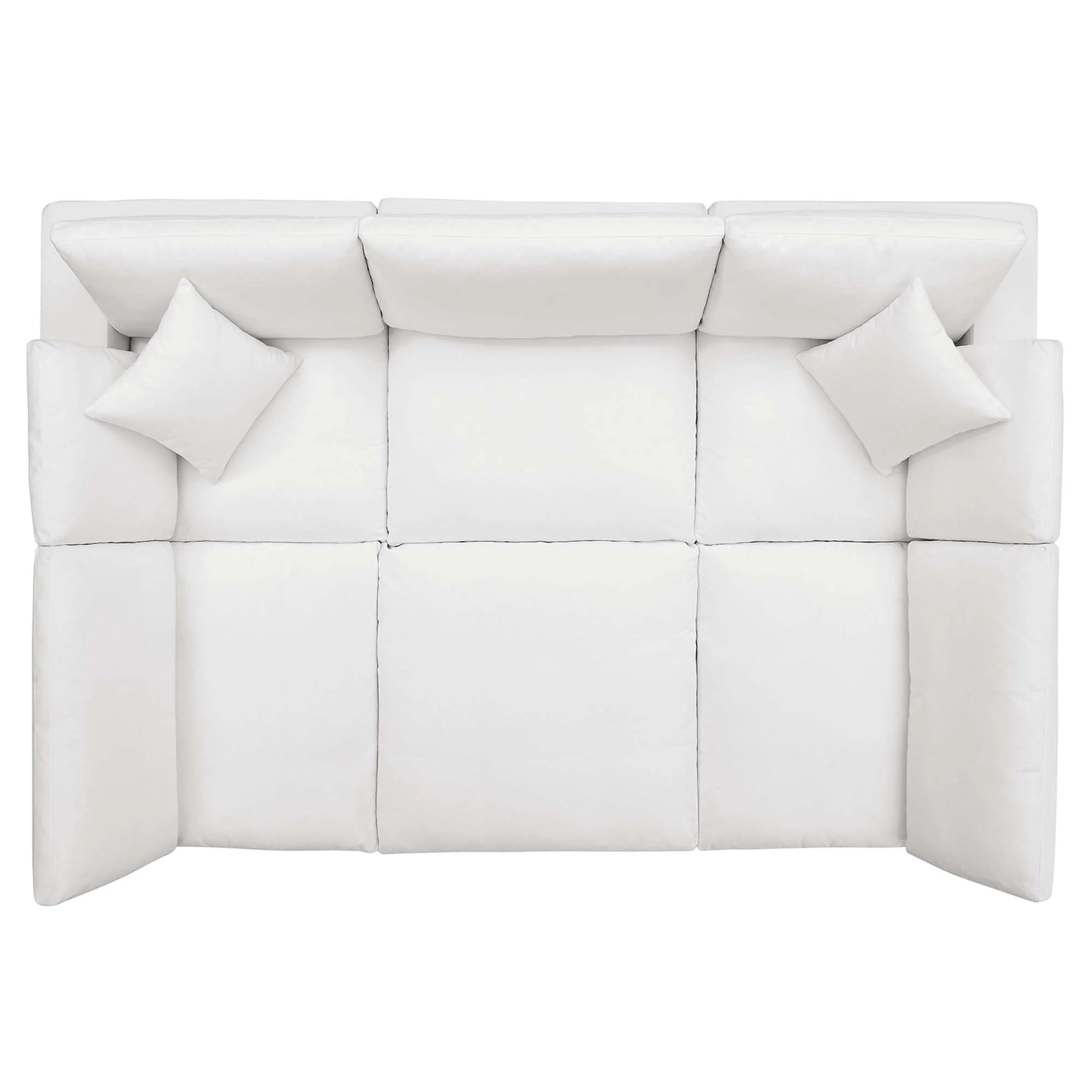 Chaise sans accoudoirs rembourrée en duvet Commix