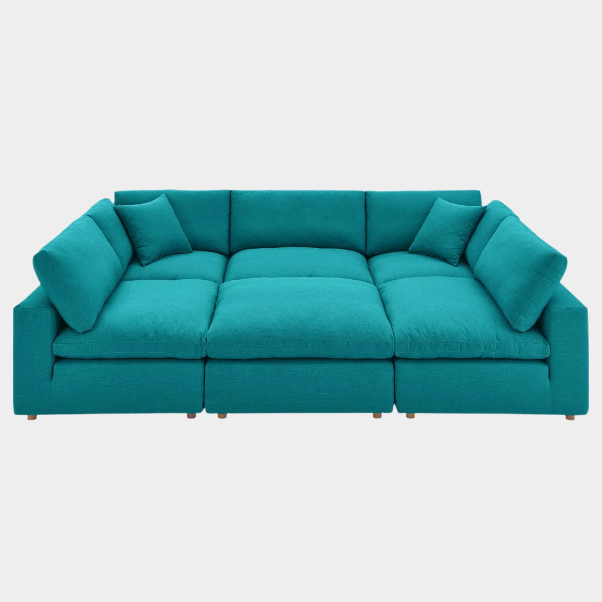 Commix 6-Piece Down Filled Overstuffed Sectional Sofa