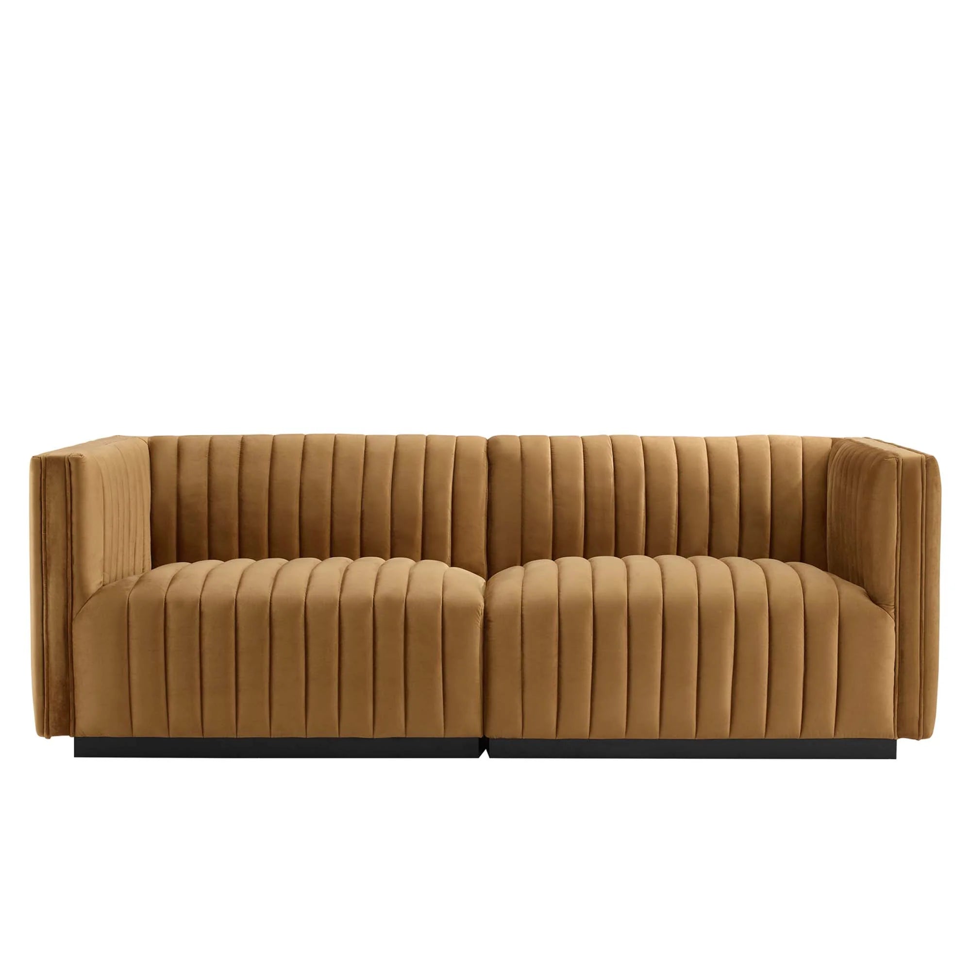 Conjure Channel Tufted Performance Velvet Loveseat