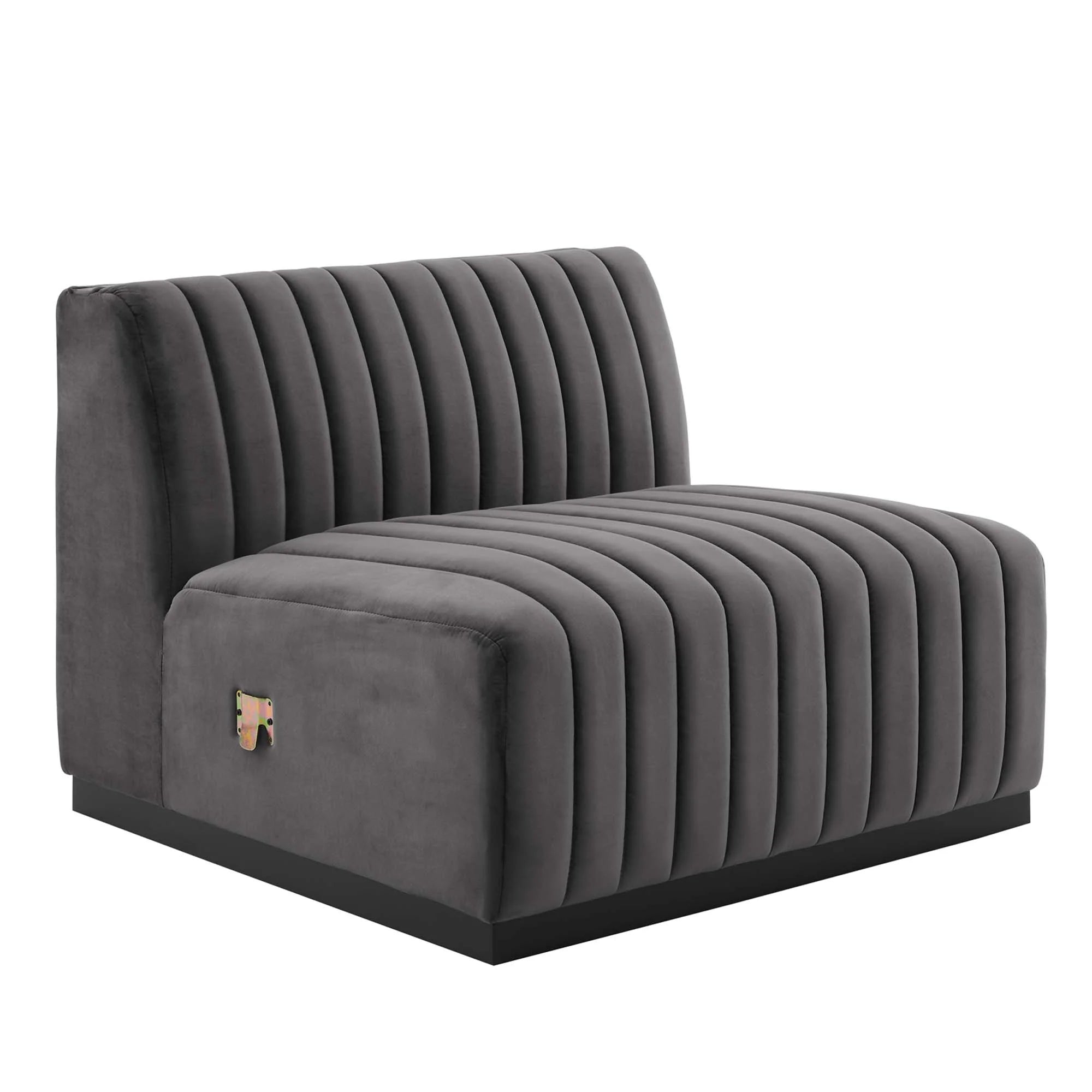 Conjure Channel Tufted Performance Velvet Sofa