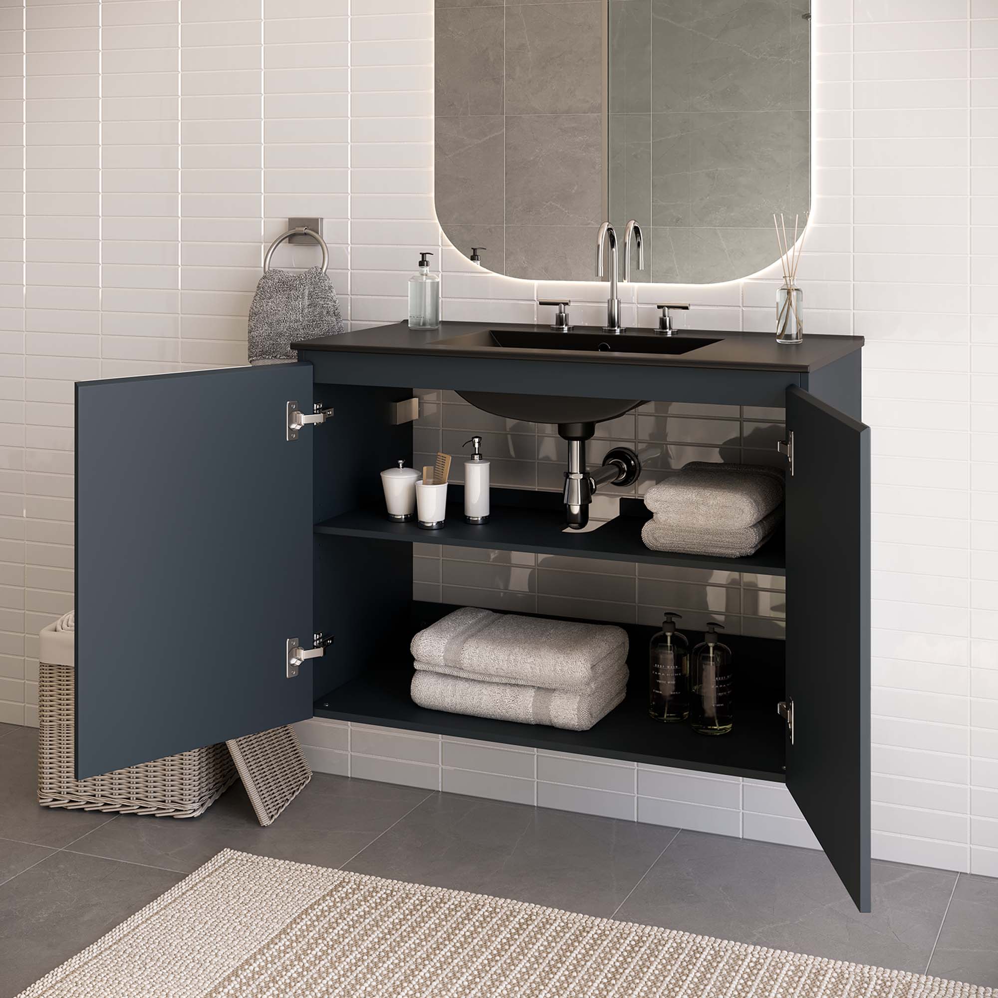 Bryn Wall-Mount Bathroom Vanity Basin Included