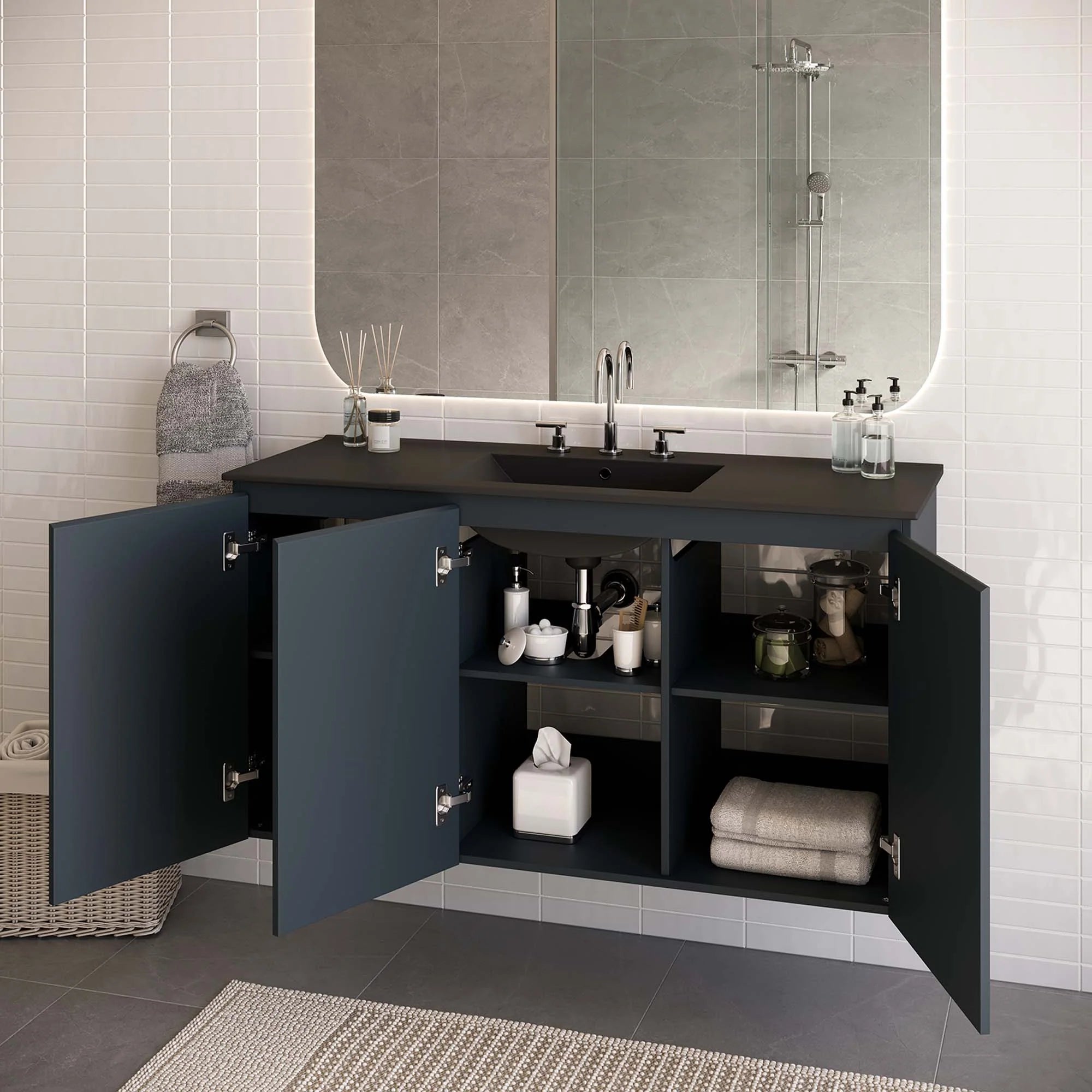 Bryn Wall-Mount Bathroom Vanity Basin Included