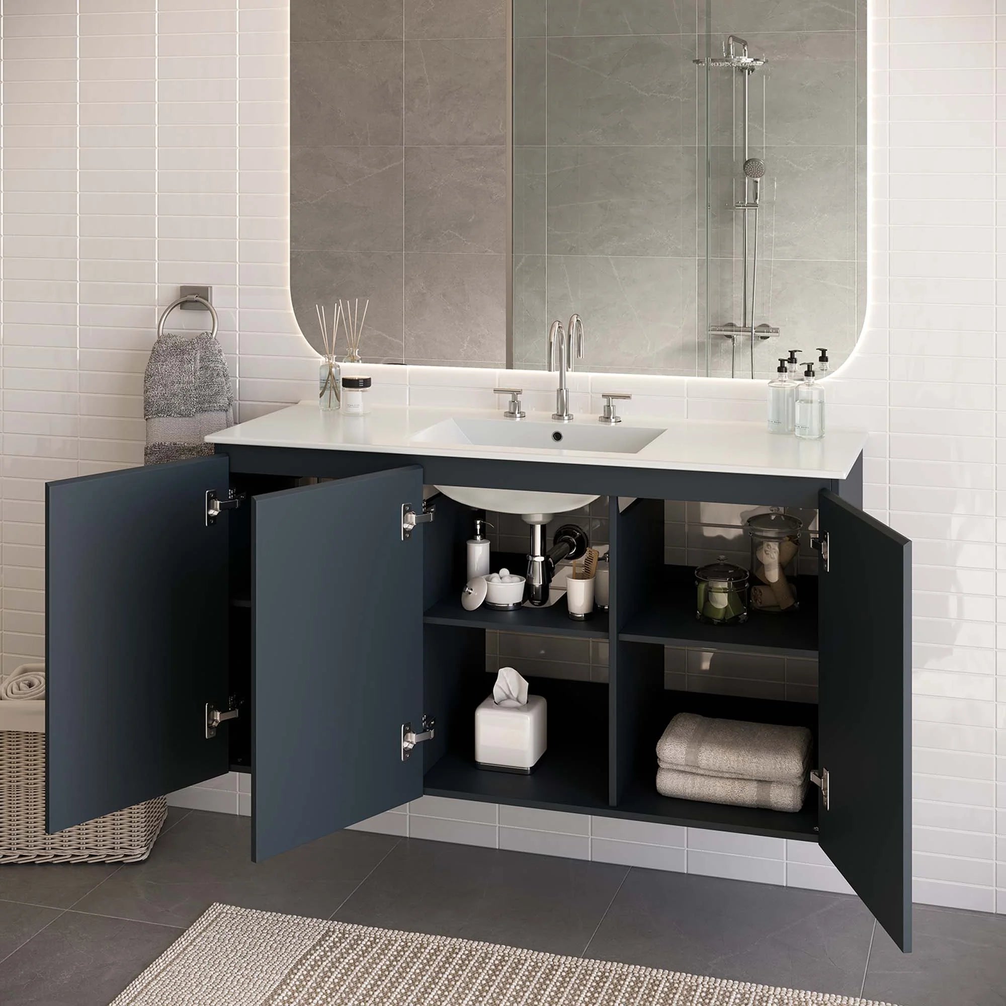 Bryn Wall-Mount Bathroom Vanity Basin Included