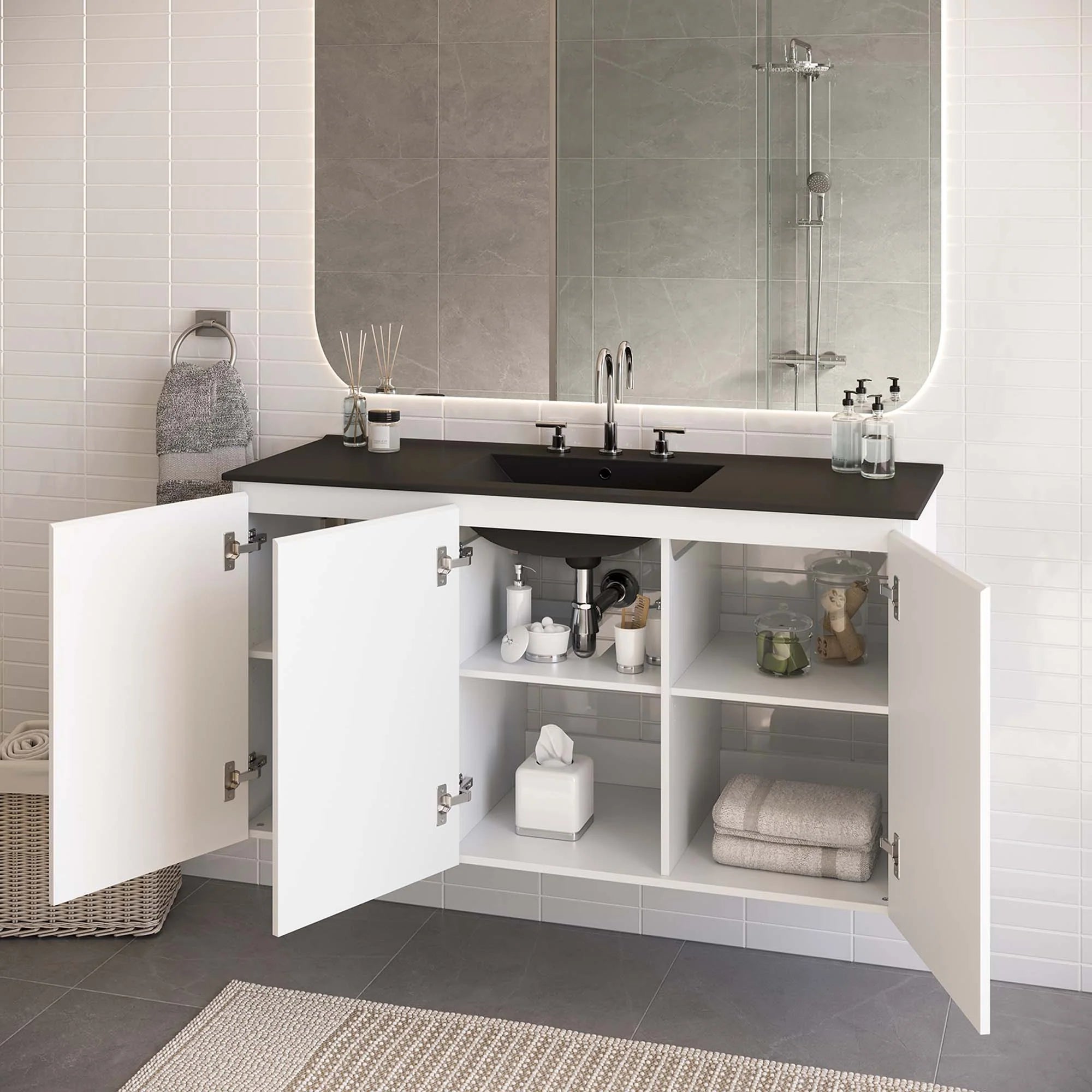 Bryn Wall-Mount Bathroom Vanity Basin Included