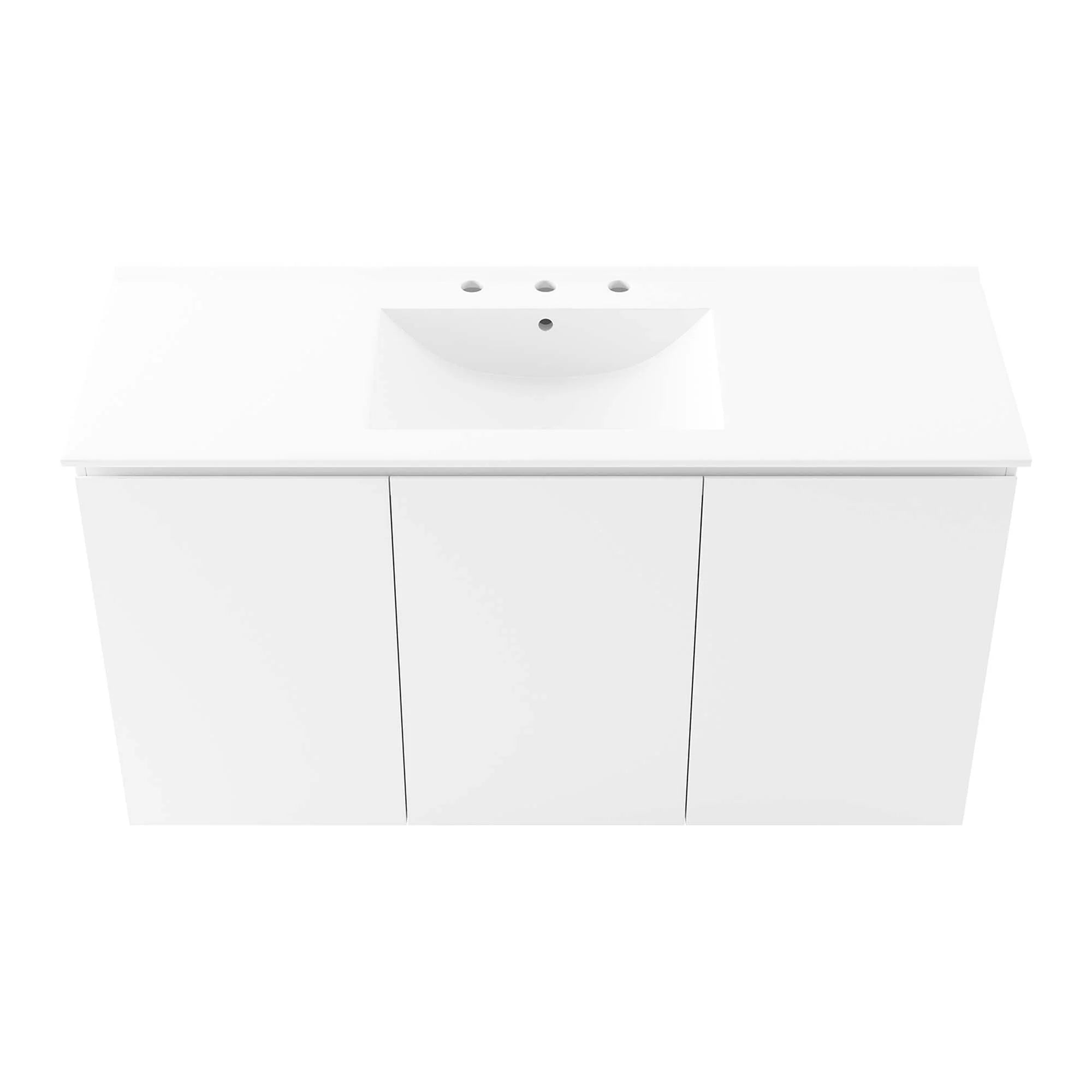 Bryn Wall-Mount Bathroom Vanity Basin Included