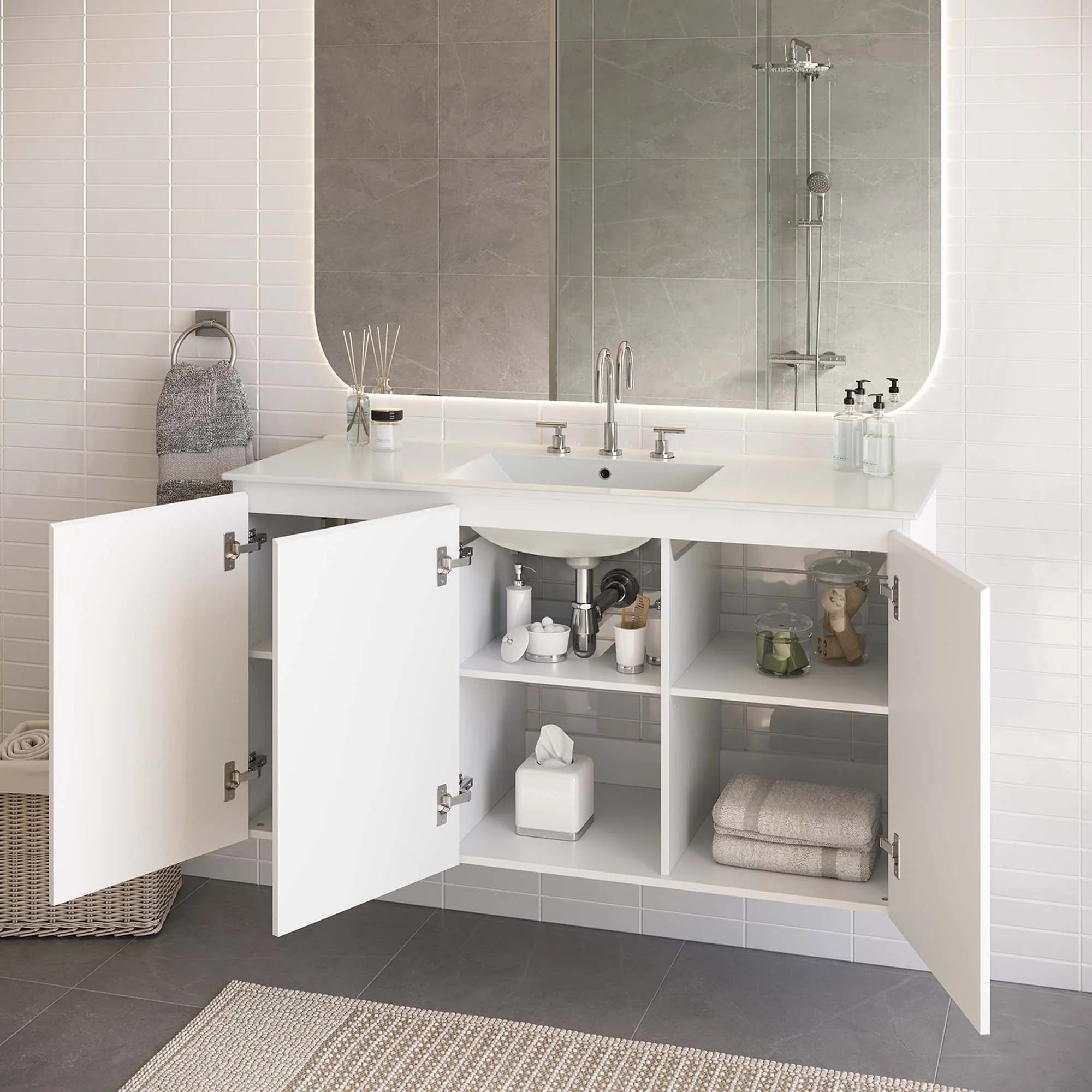 Bryn Wall-Mount Bathroom Vanity Basin Included