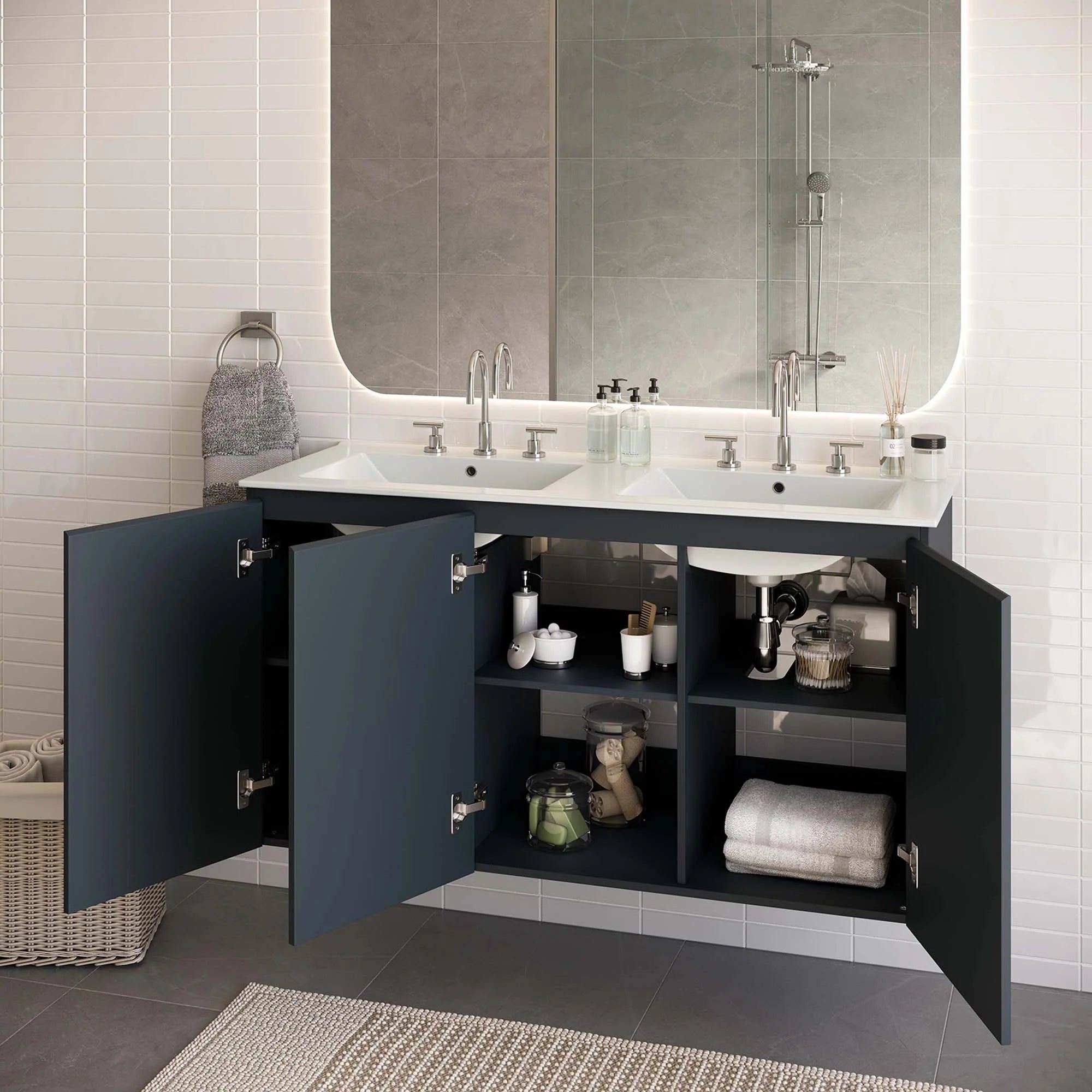 Bryn Wall-Mount Bathroom Vanity Basin Included