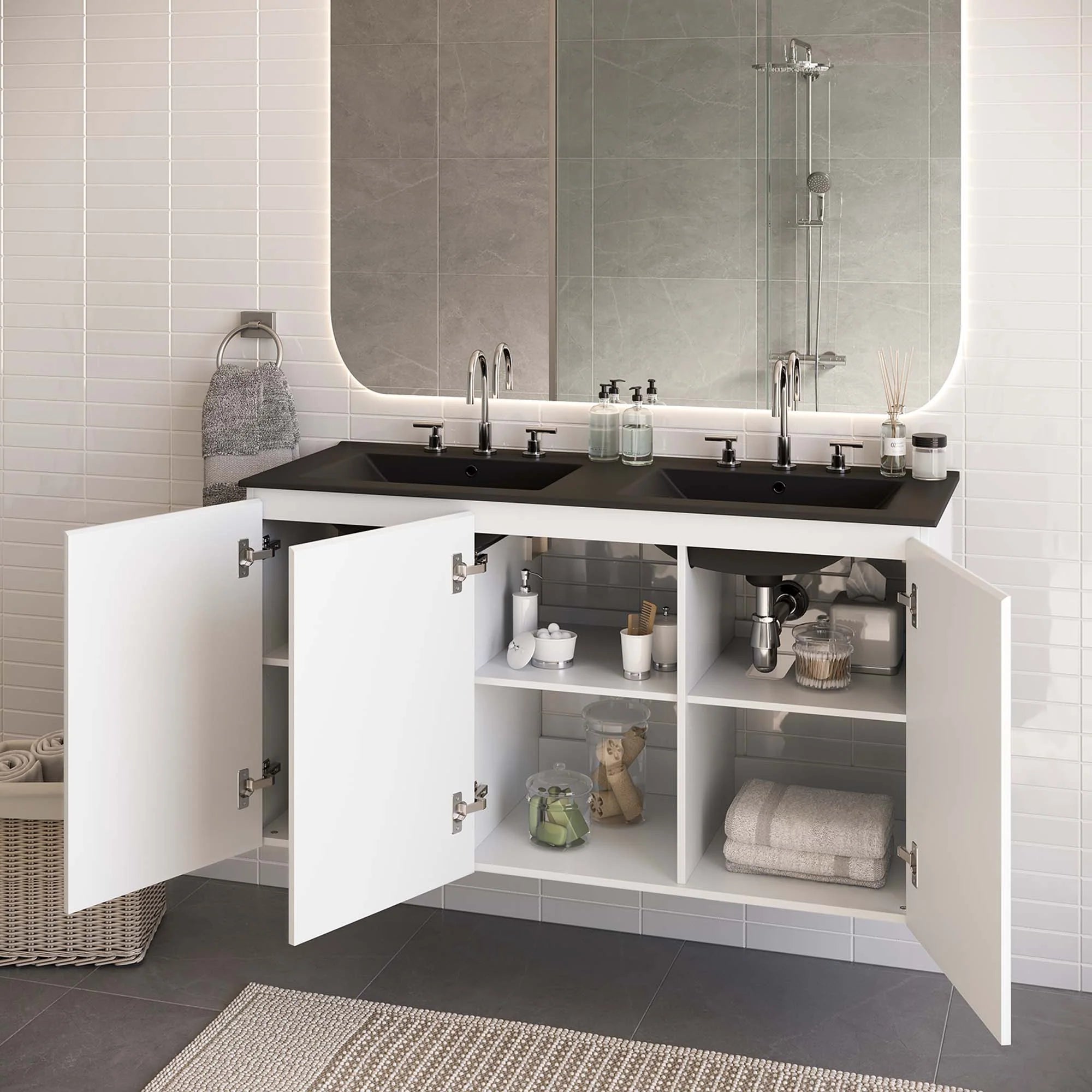 Bryn Wall-Mount Bathroom Vanity Basin Included