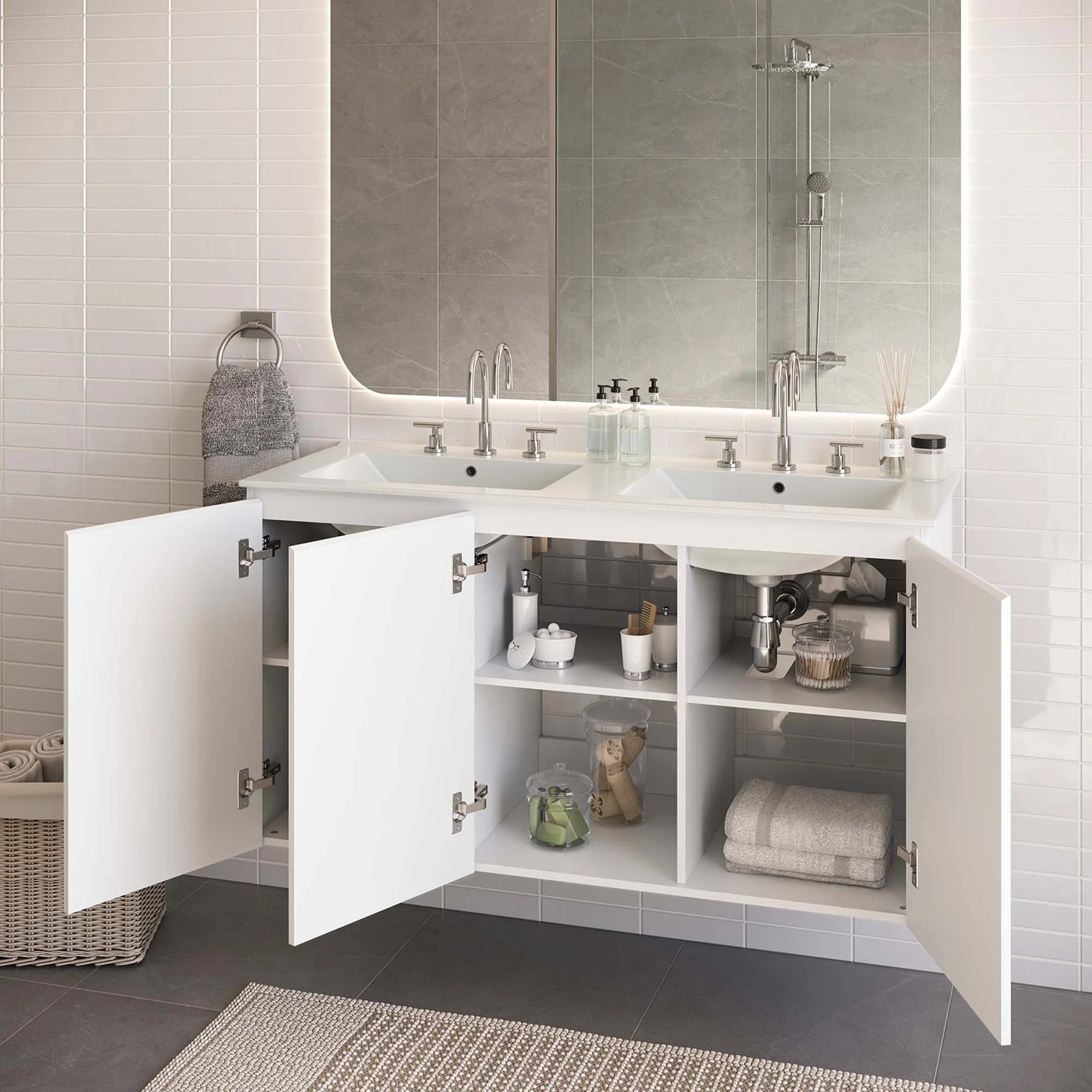 Bryn Wall-Mount Bathroom Vanity Basin Included