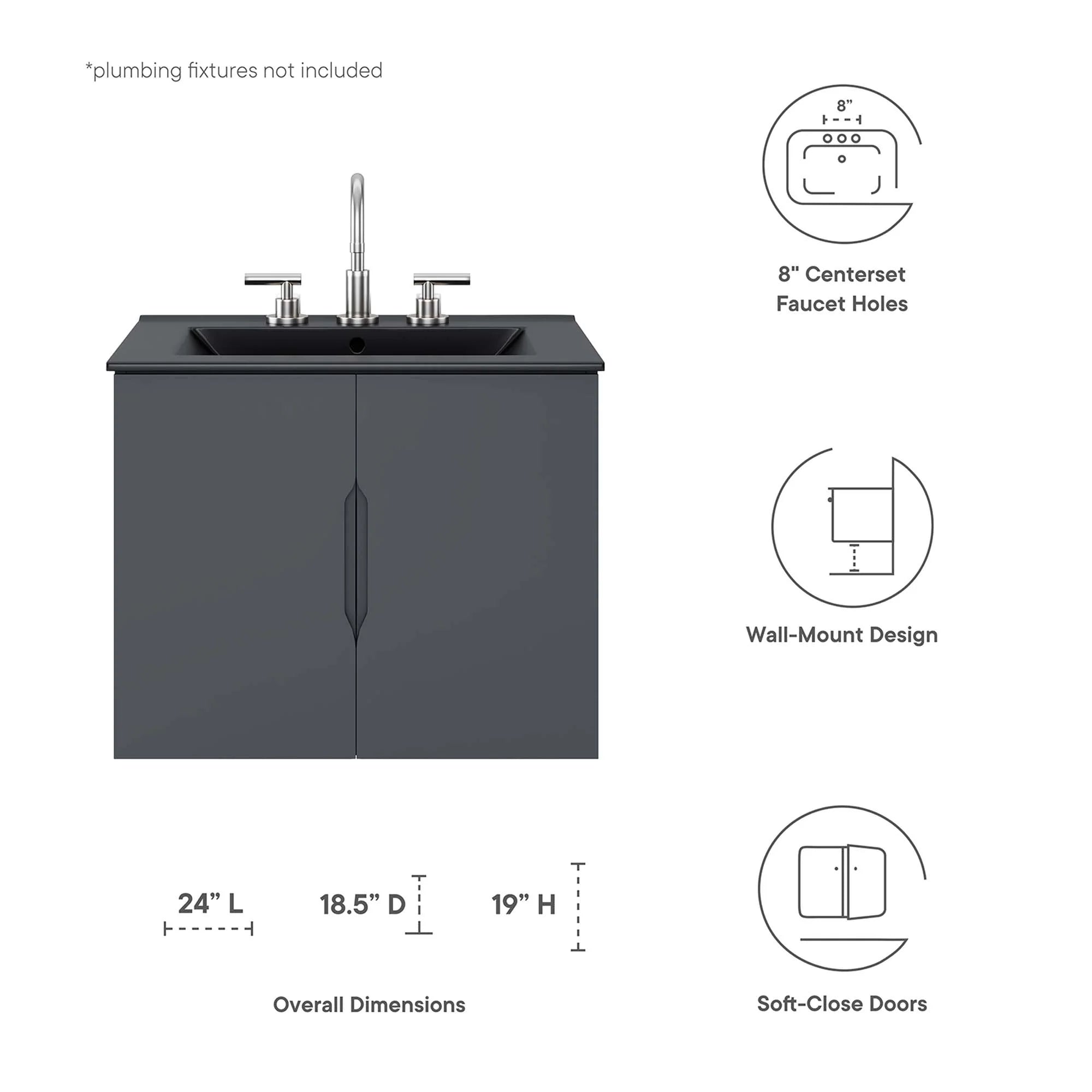 Vitality Bathroom Vanity Basin Included