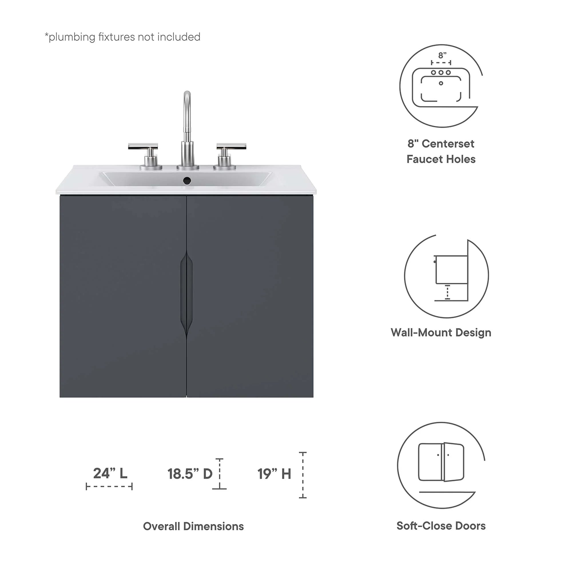 Vitality Bathroom Vanity Basin Included