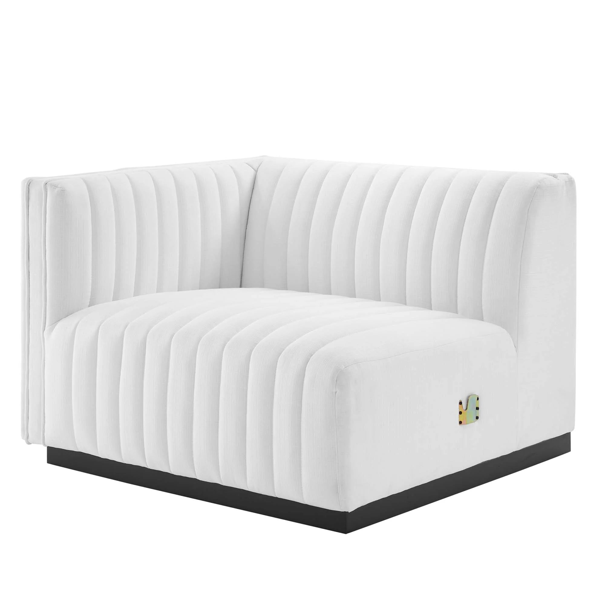 Chaise sans accoudoirs rembourrée en duvet Commix