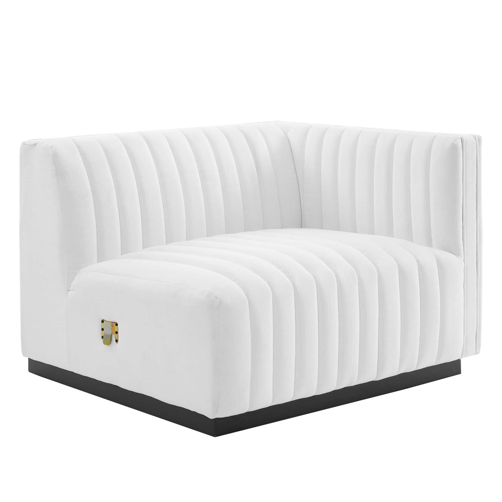 Chaise sans accoudoirs rembourrée en duvet Commix