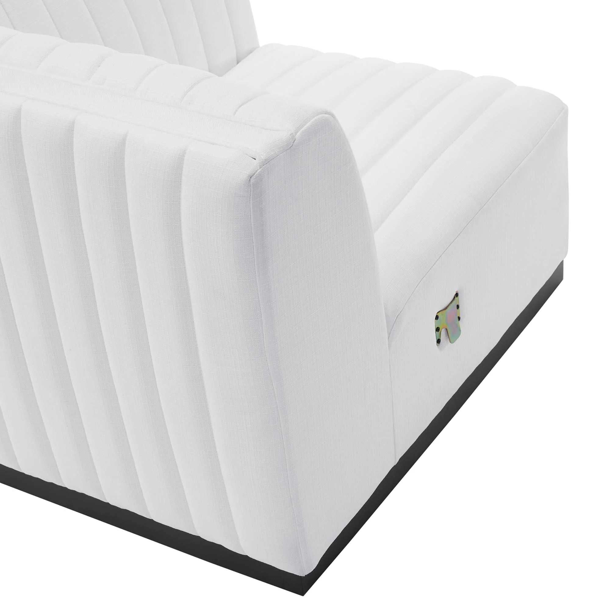 Chaise sans accoudoirs rembourrée en duvet Commix