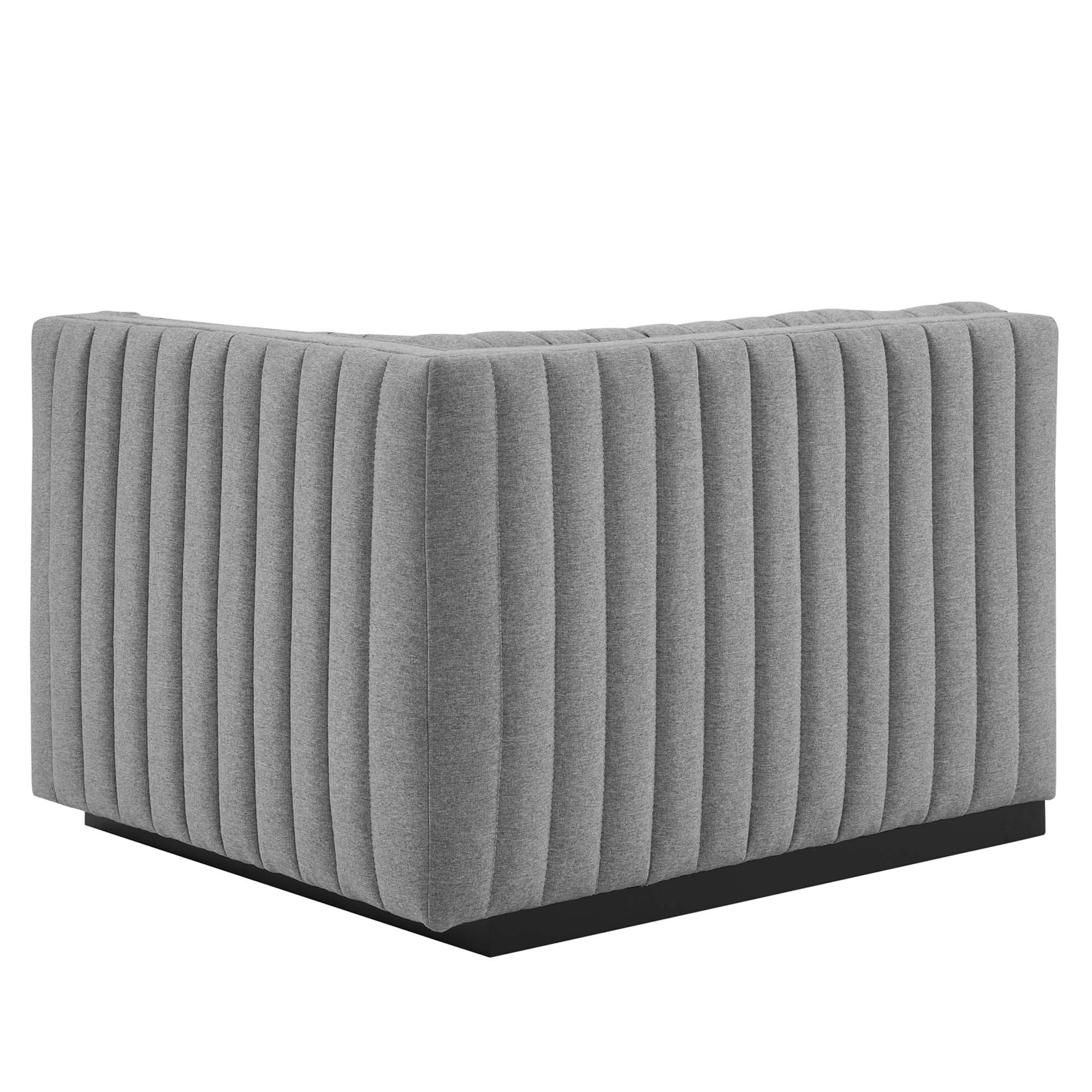 Conjure Channel Tufted Upholstered Fabric Sofa