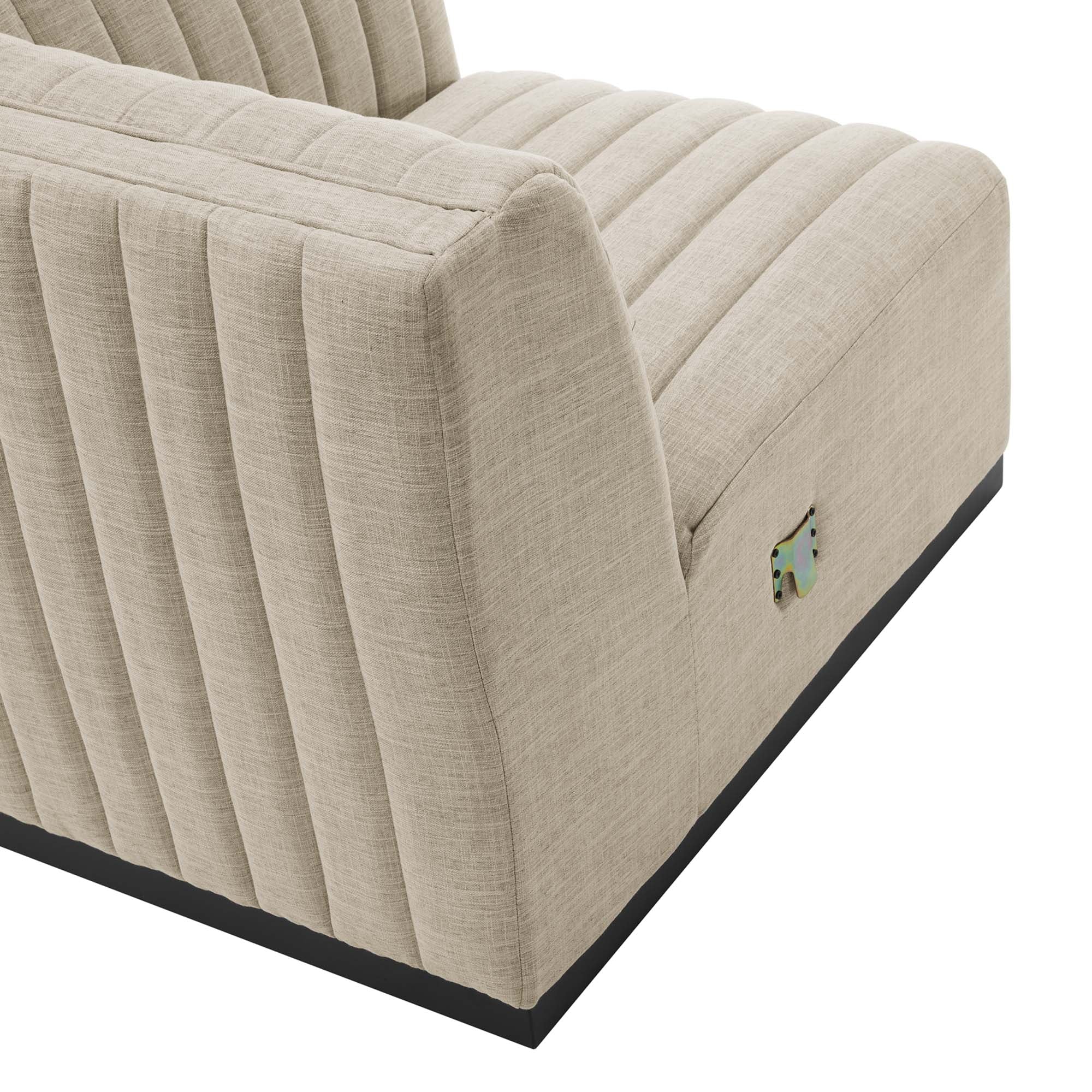 Chaise sans accoudoirs rembourrée en duvet Commix