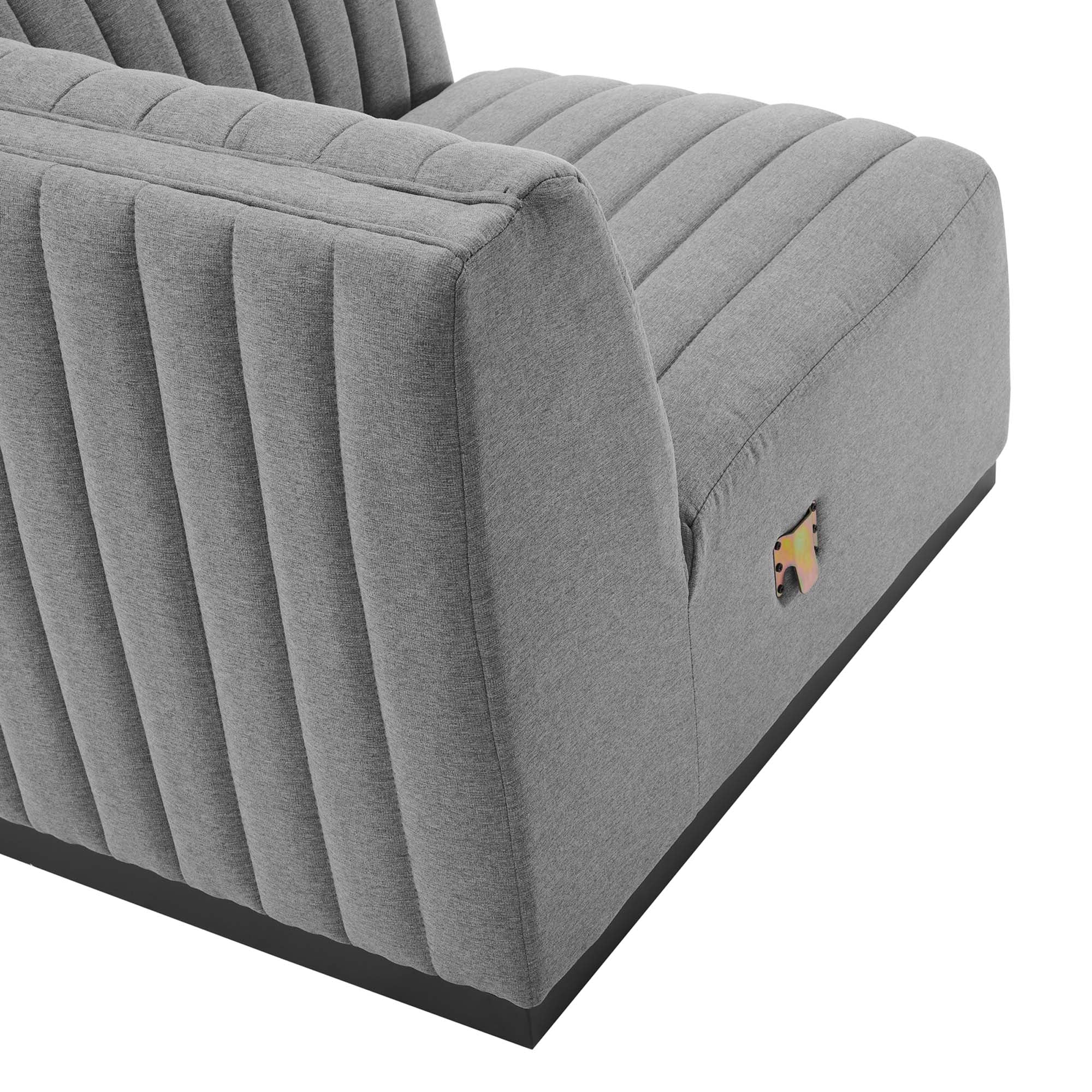 Chaise sans accoudoirs rembourrée en duvet Commix