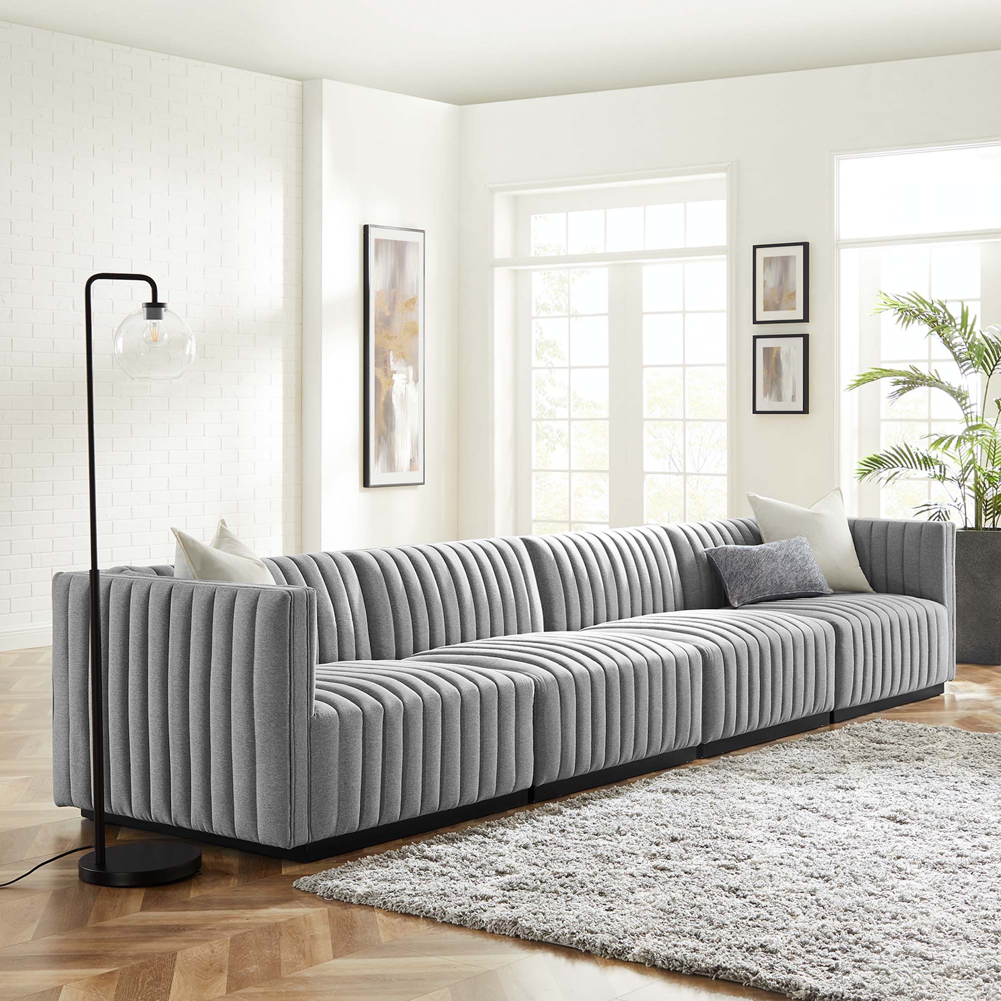 Chaise sans accoudoirs rembourrée en duvet Commix