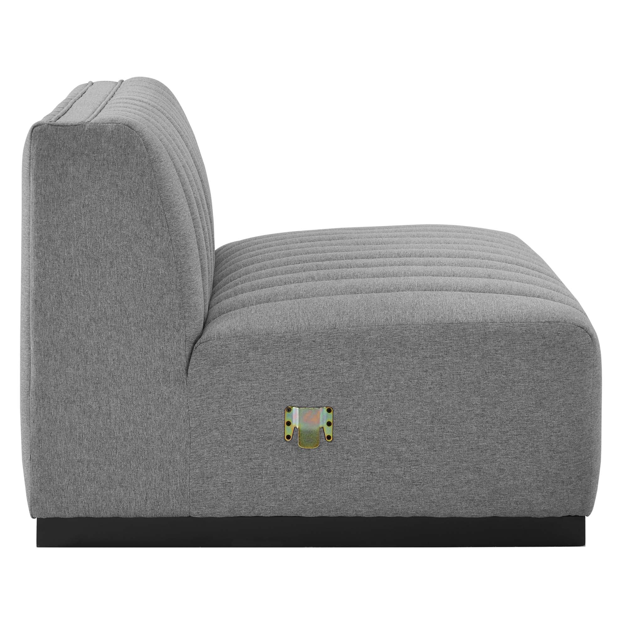 Chaise sans accoudoirs rembourrée en duvet Commix