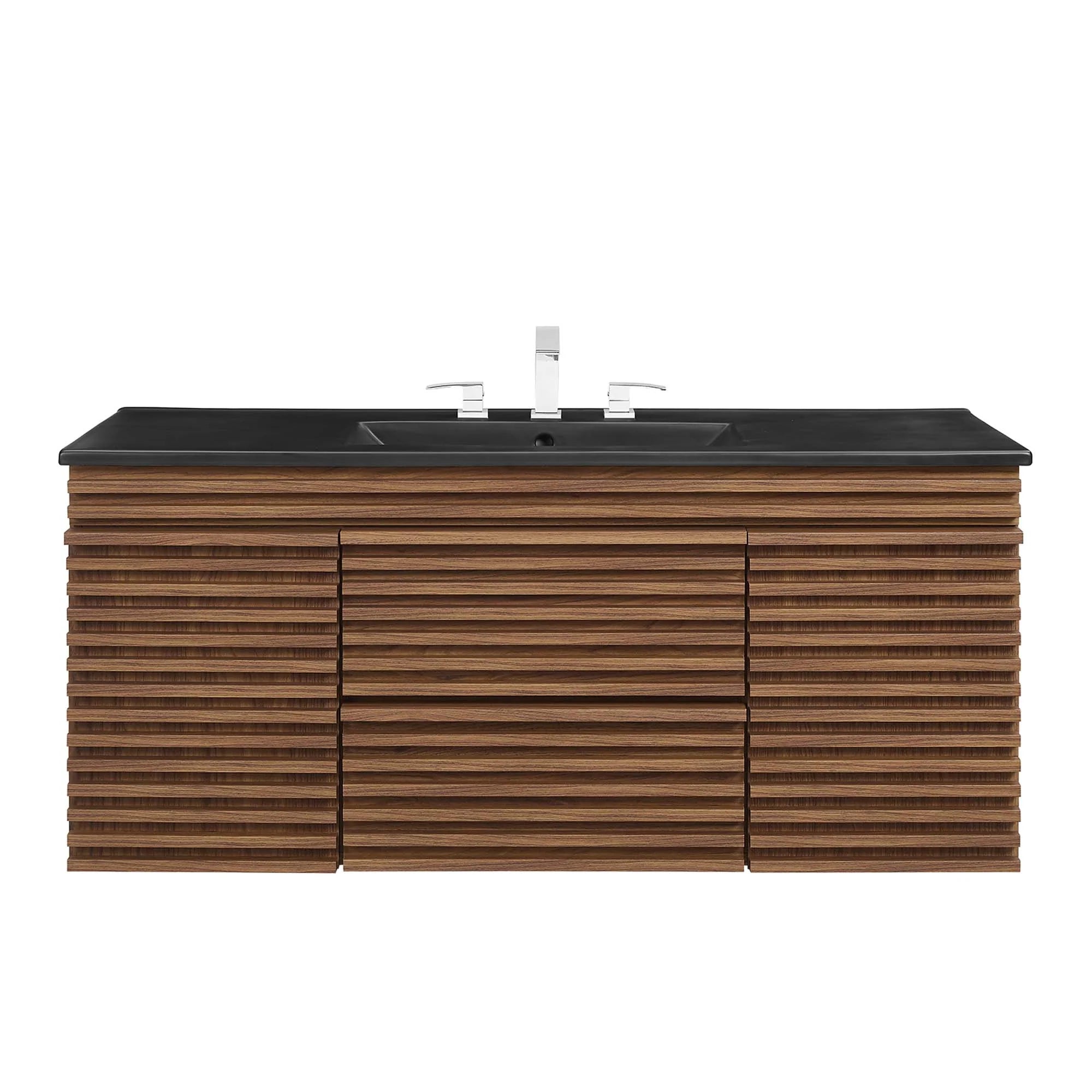 Meuble-lavabo mural pour salle de bain avec lavabo inclus