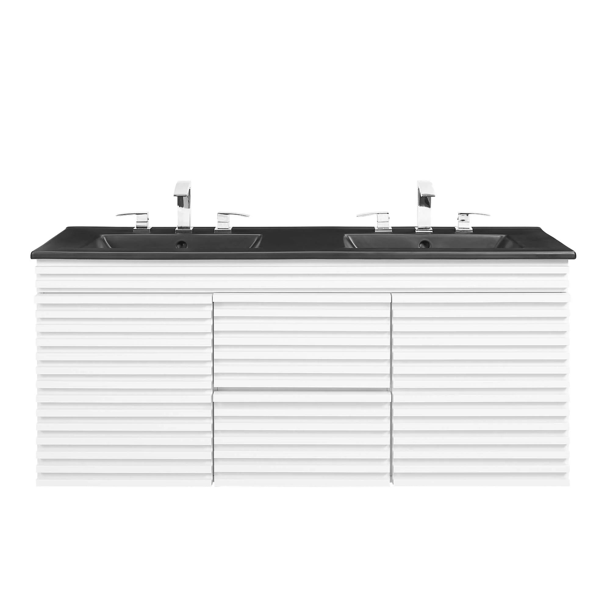 Meuble-lavabo mural pour salle de bain avec lavabo inclus