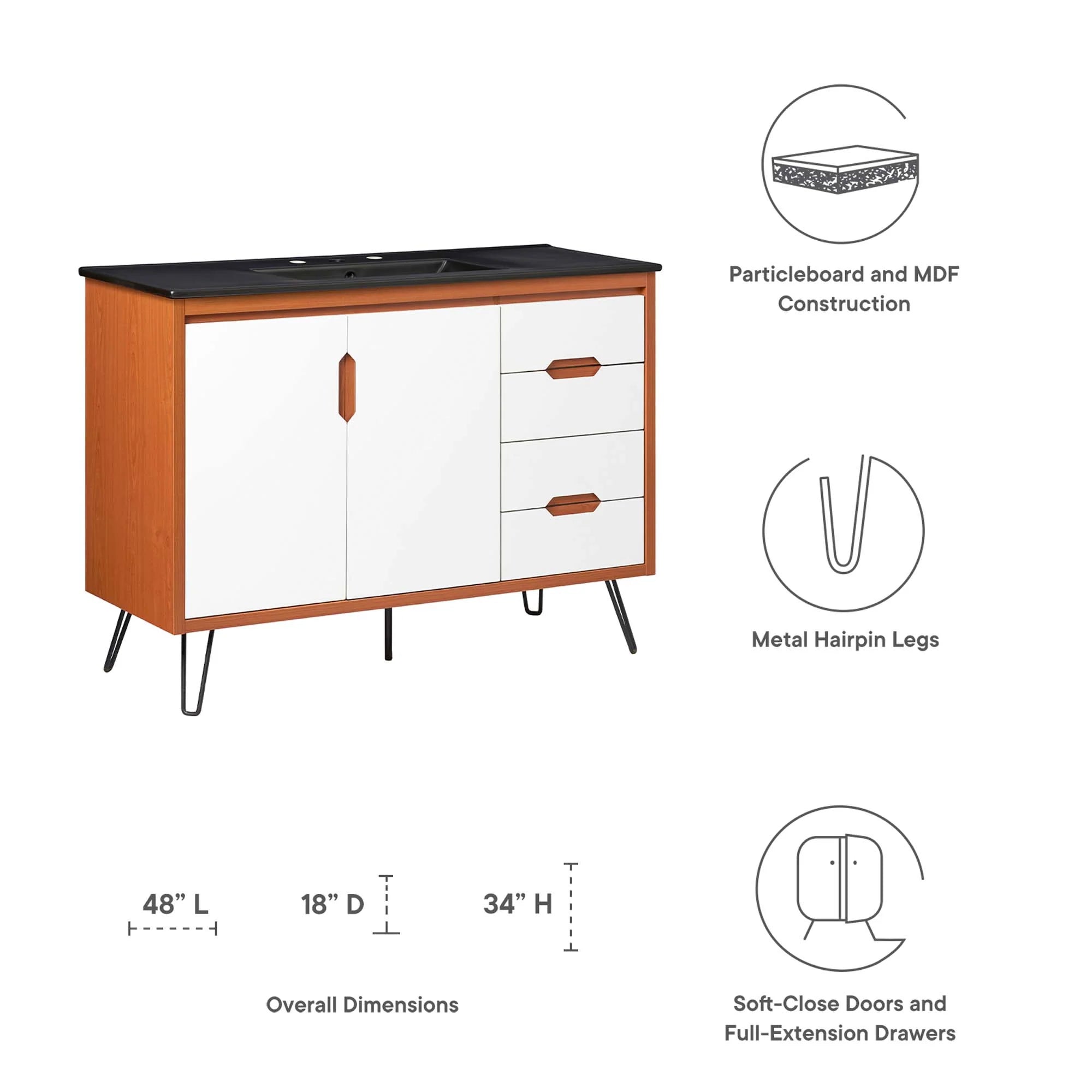 Energize Bathroom Vanity Basin Included