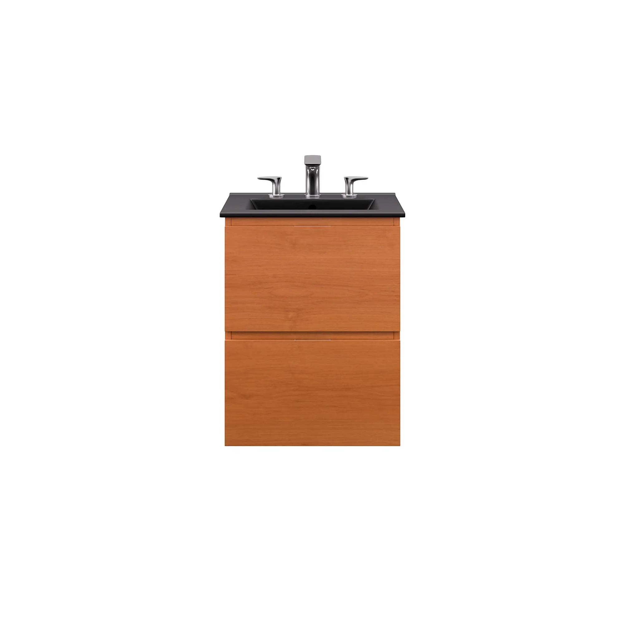 Meuble-lavabo mural panoramique pour salle de bain inclus