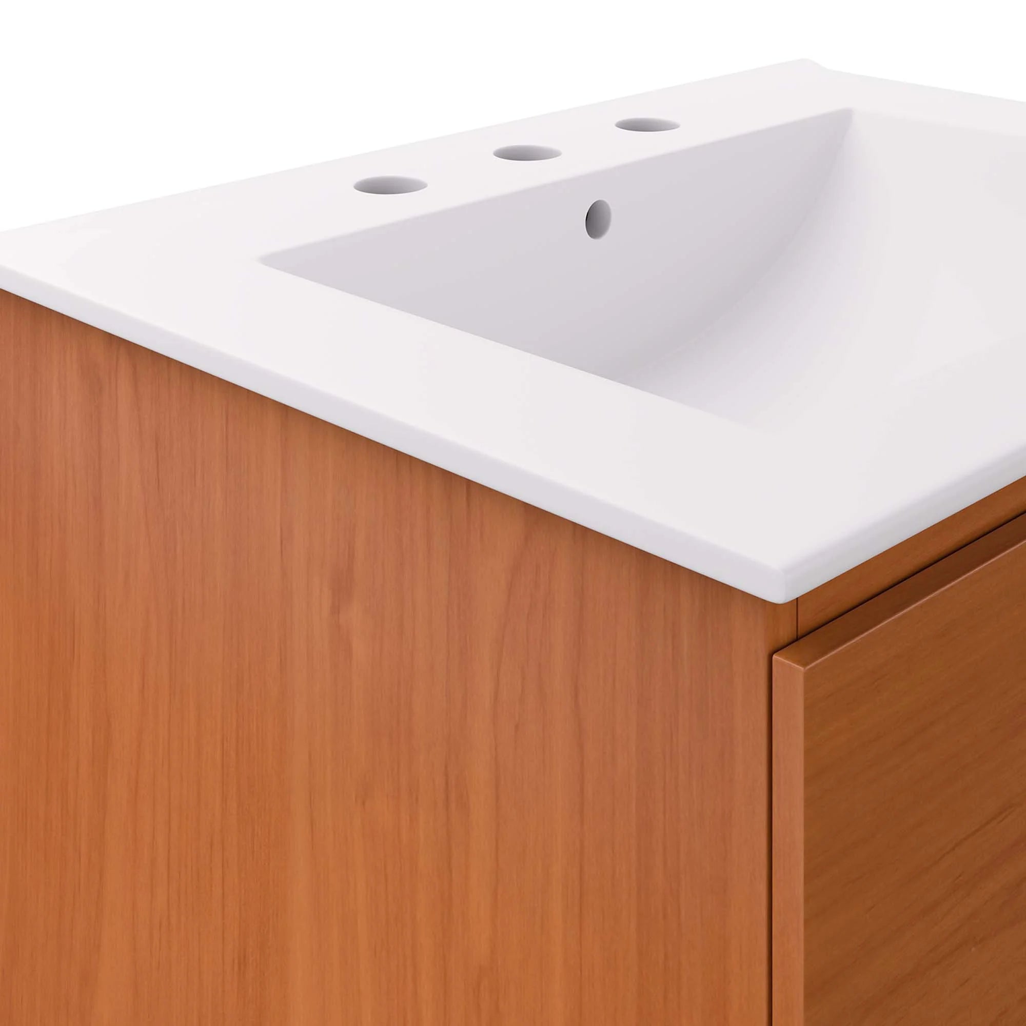 Scenic Wall-Mount Bathroom Vanity Basin Included