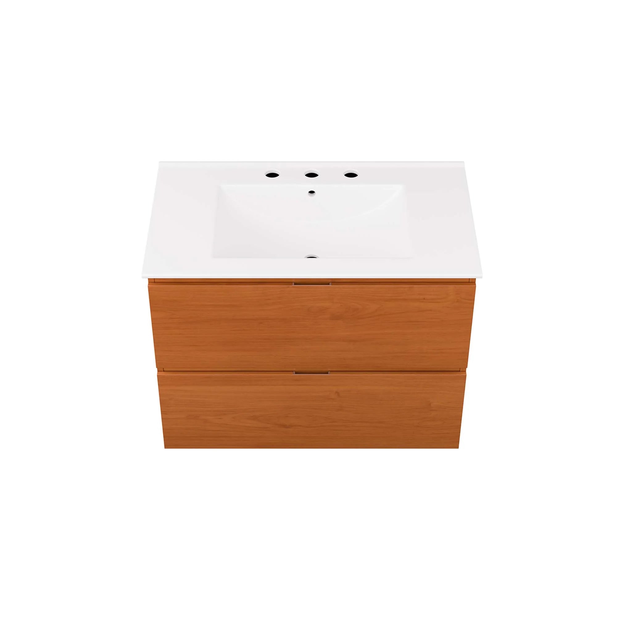 Scenic Wall-Mount Bathroom Vanity Basin Included