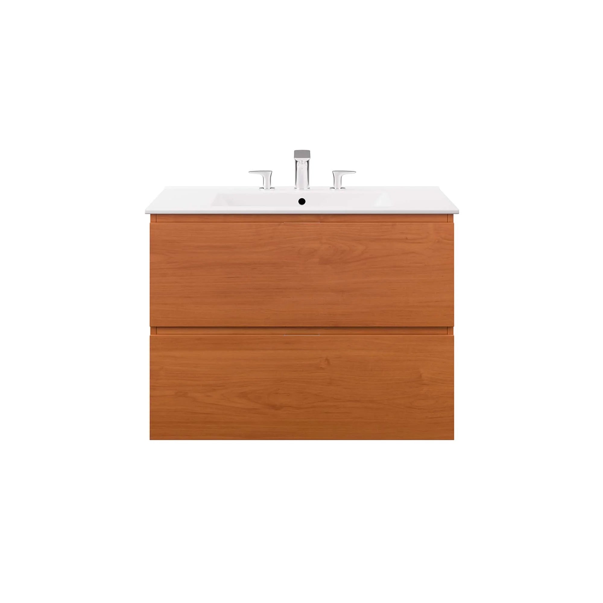 Scenic Wall-Mount Bathroom Vanity Basin Included