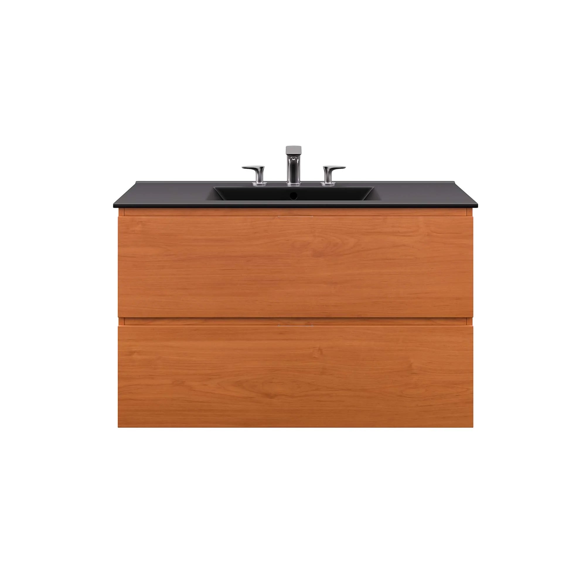 Scenic Wall-Mount Bathroom Vanity Basin Included