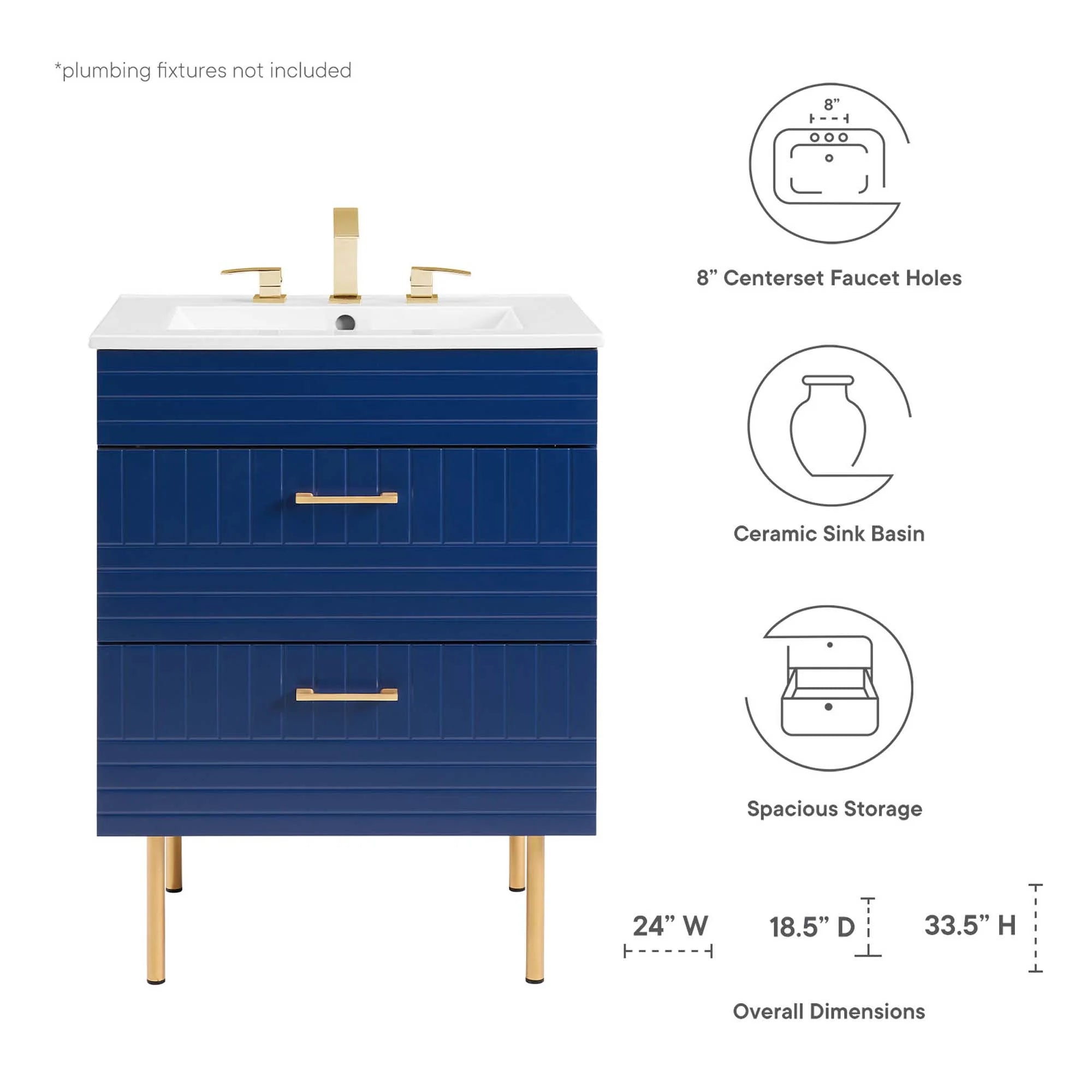 Meuble-lavabo de salle de bain Daybreak inclus