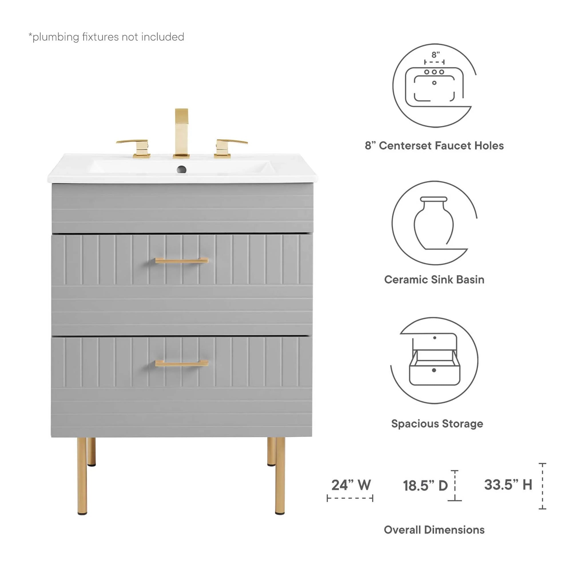 Meuble-lavabo de salle de bain Daybreak inclus