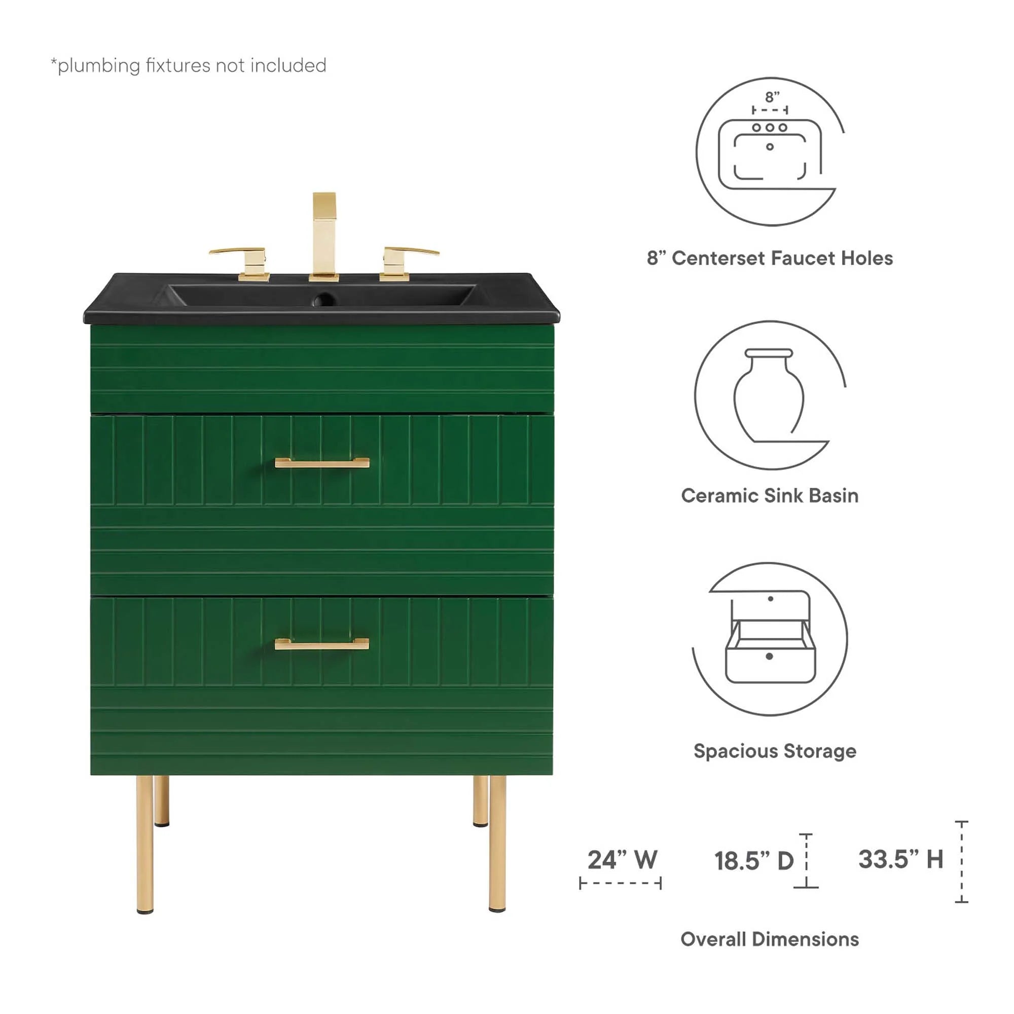 Meuble-lavabo de salle de bain Daybreak inclus